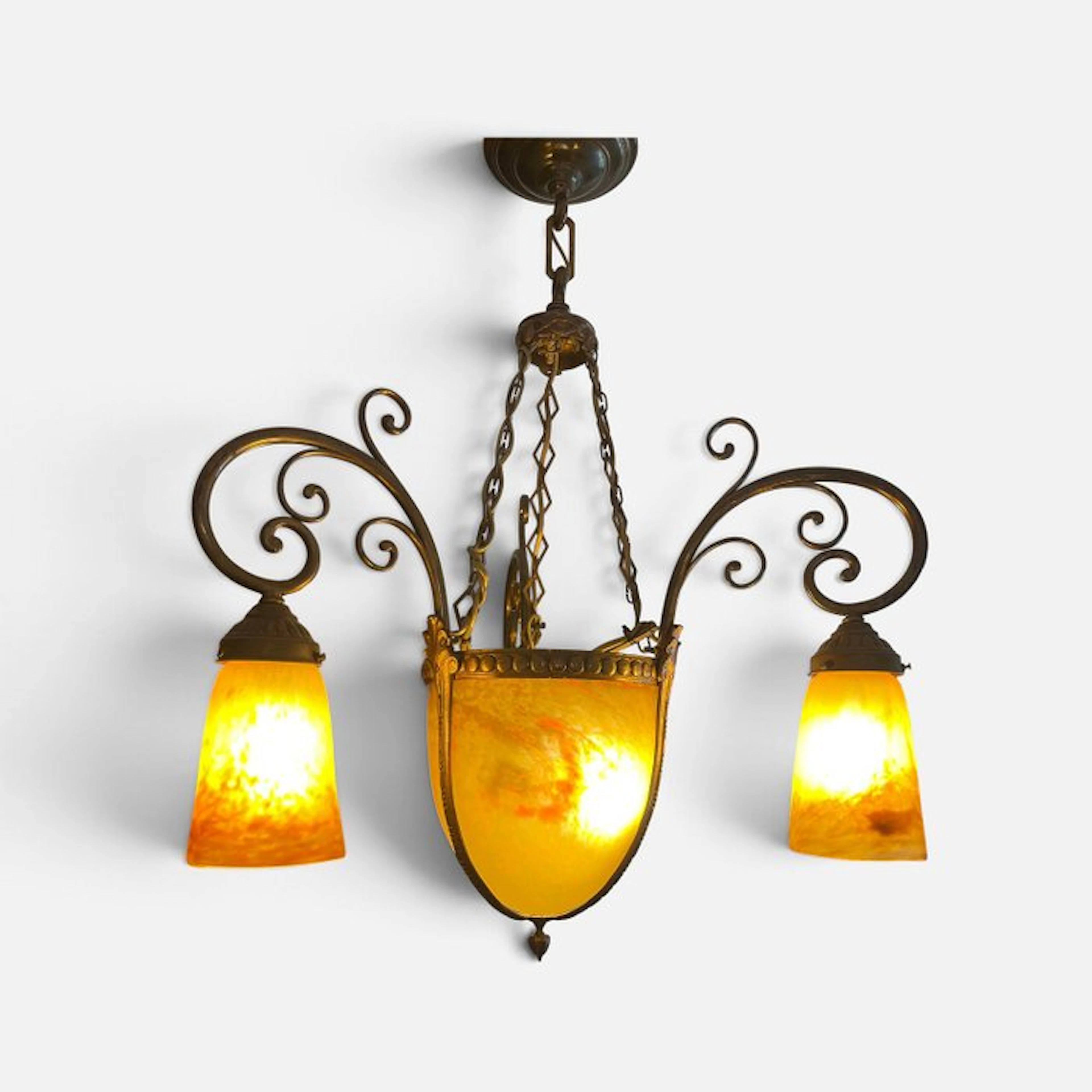 Degué - Chandelier (4) - Wrought iron