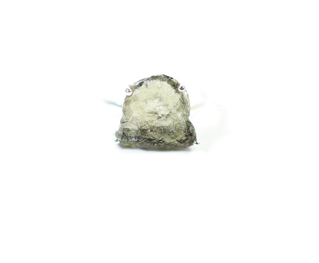 Ring Moldavite / new - 2.4 g - (1)