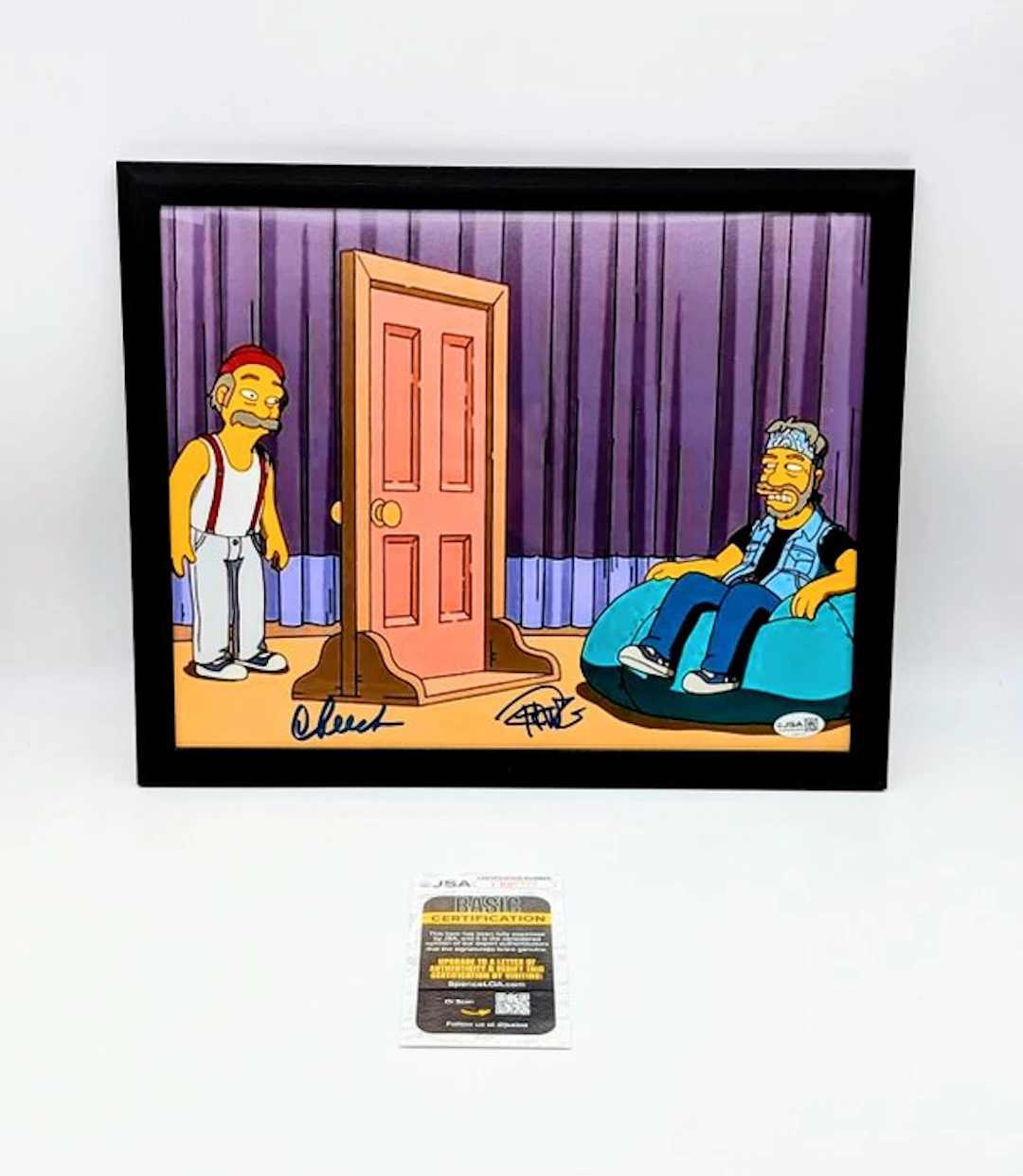 The Simpsons - Tommy Chong + Cheech Marin - JSA Verified...