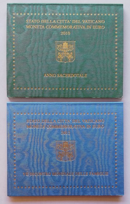 Vatican. 2 Euro 2010/2012 "Anno Sacerdotale" + "Incontro...