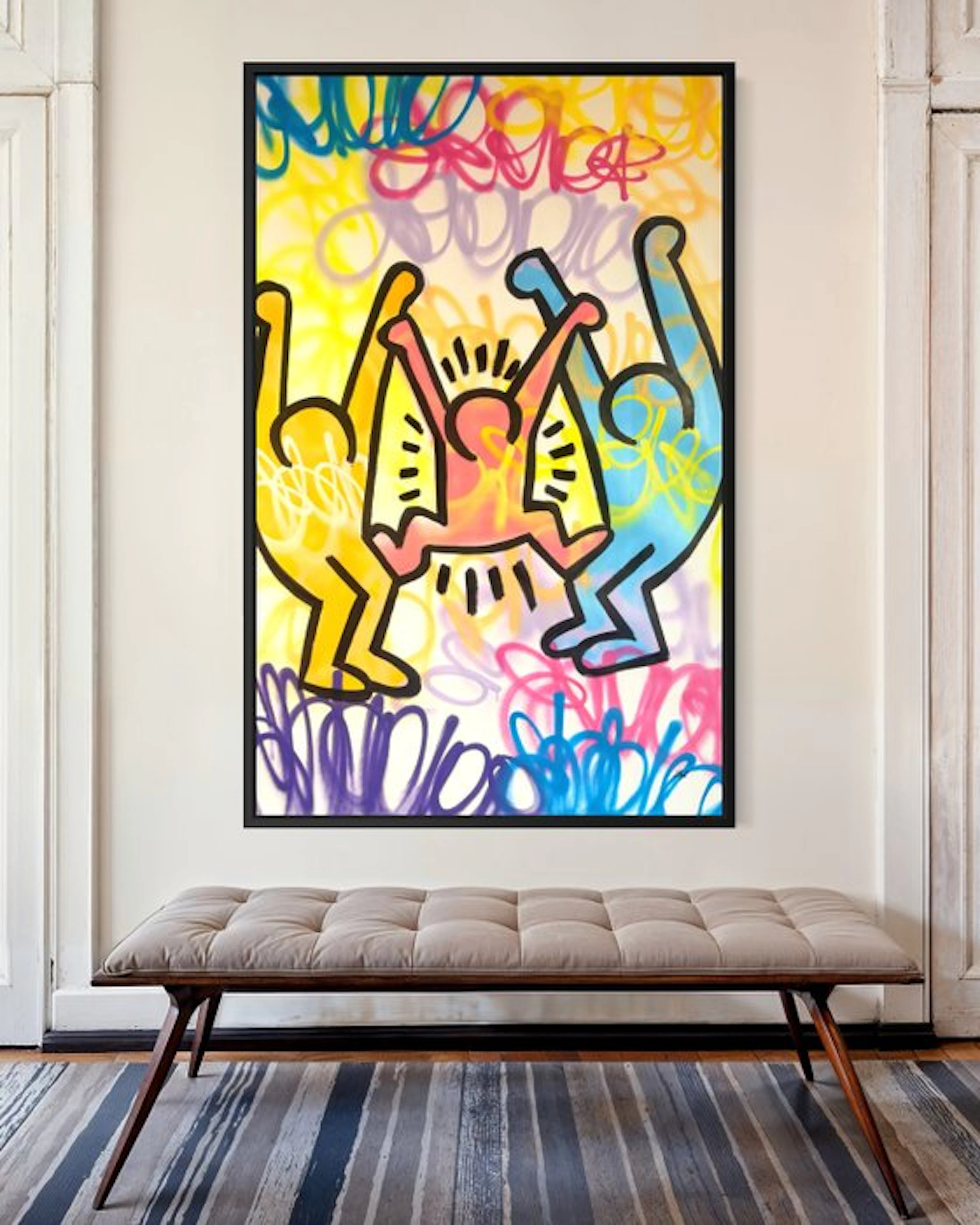 Gunnar Zyl - Family / Keith Haring & Zyl XXL