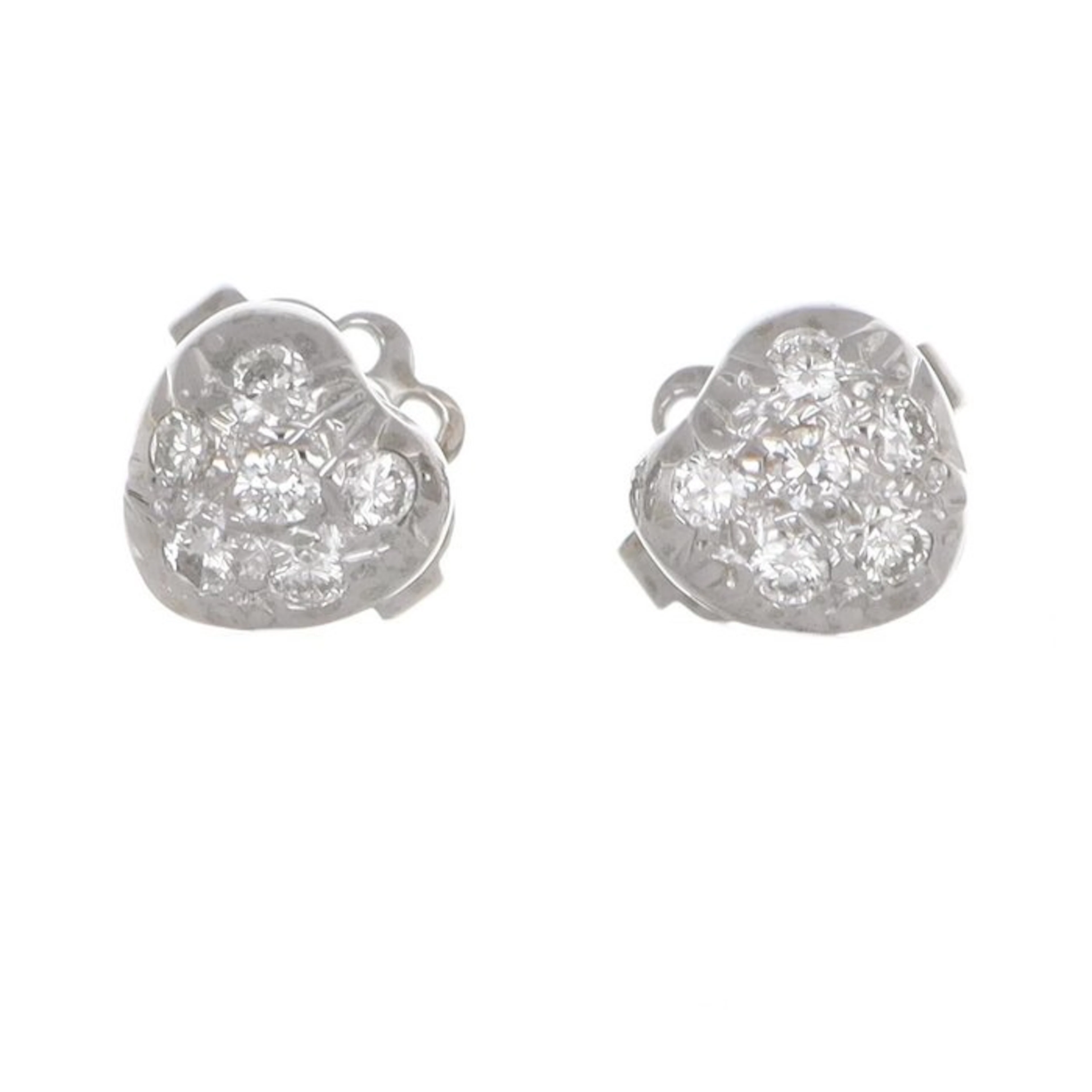 No reserve price - Earrings - 18 kt. White gold Diamond (Natural)