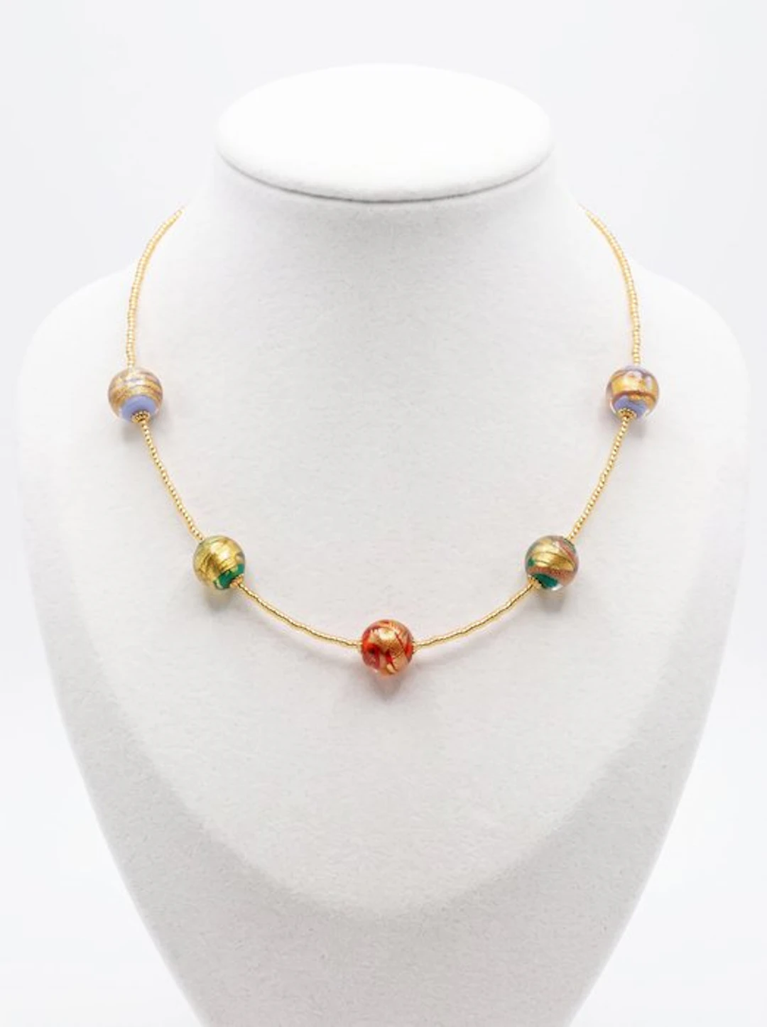 Murano glass, 24 kt gold submerged - Necklace - 24 kt Princess