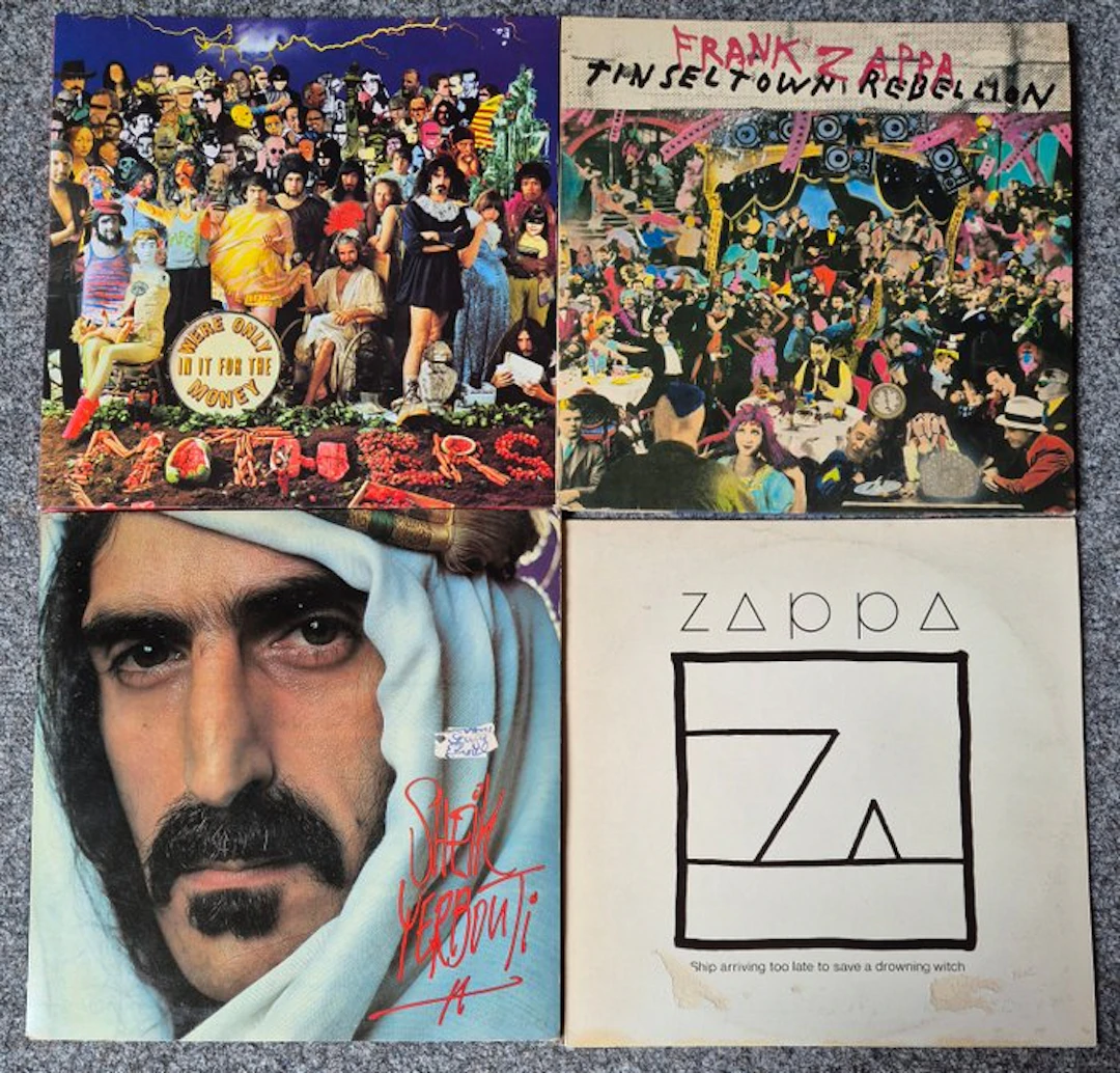 Frank Zappa (& The Mothers of Invention) - 4 excellent albums - LP - 1979