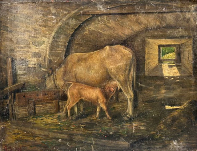 Giuseppe Sidoli (1884–1975) - Il Vitello e la Madre