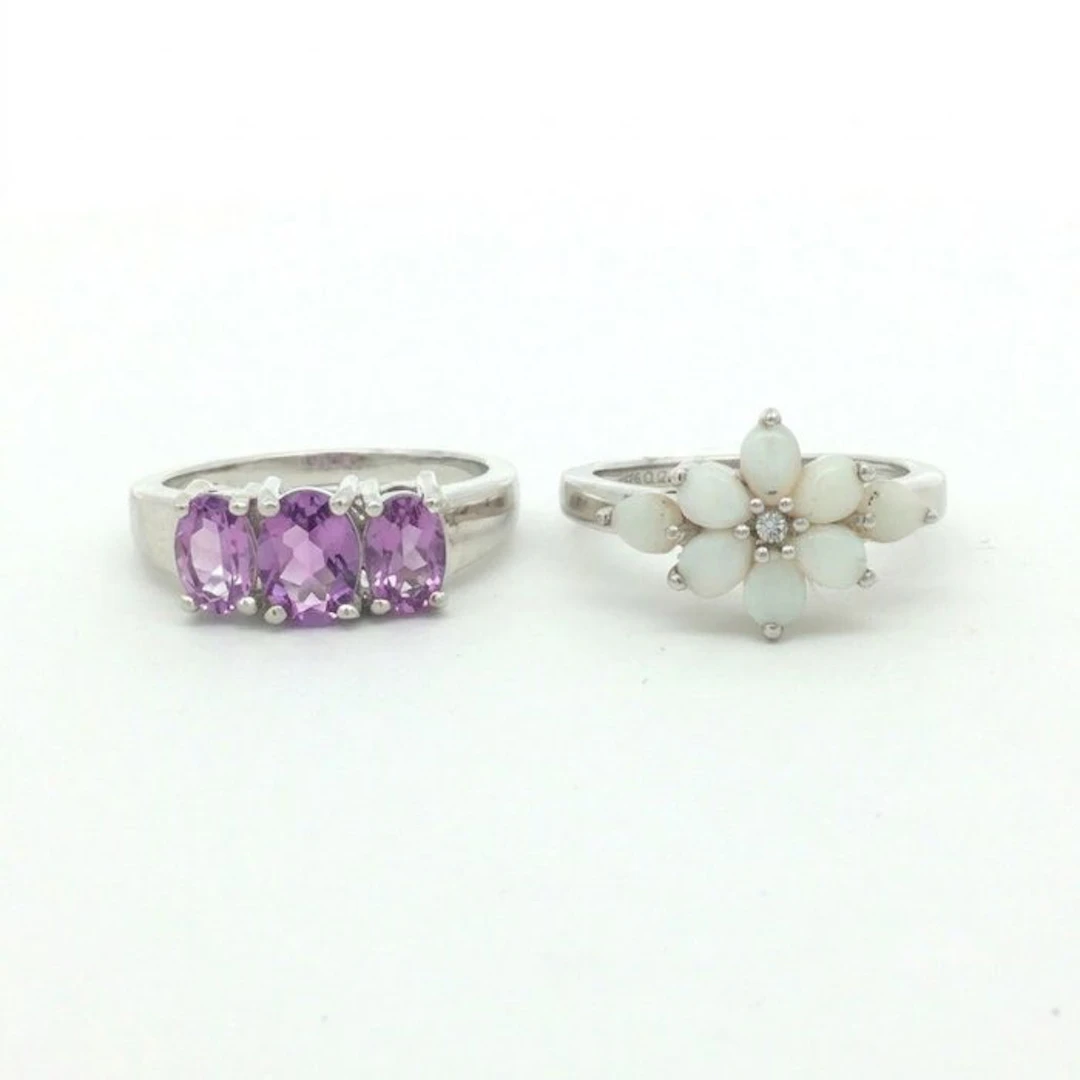 No reserve price - 2 piece jewellery set Silver - 2.72ct