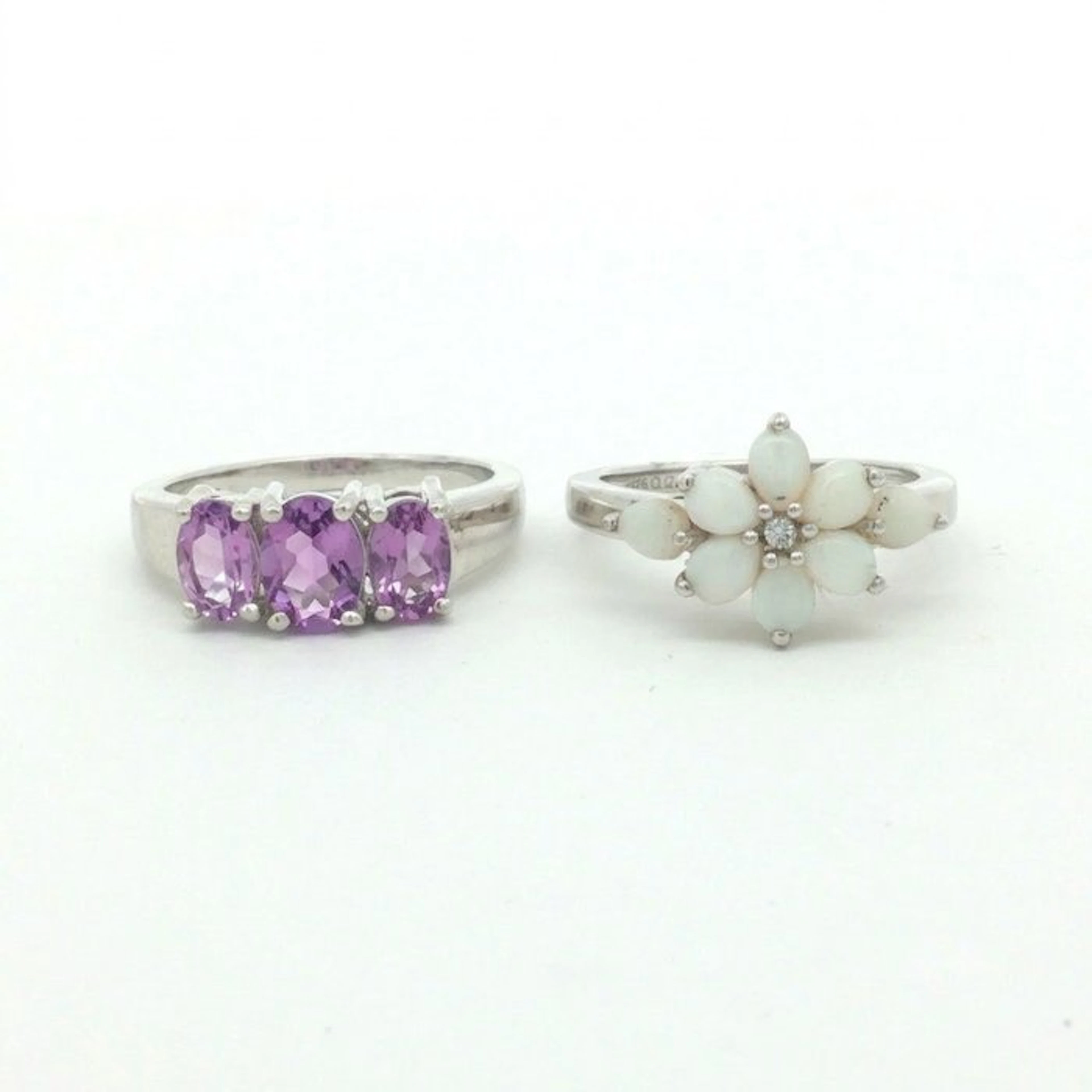 No reserve price - 2 piece jewellery set Silver - 2.72ct