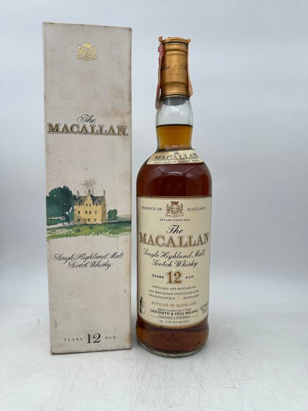 Macallan 12 years old Sherry Wood - b. 1980s - 75cl