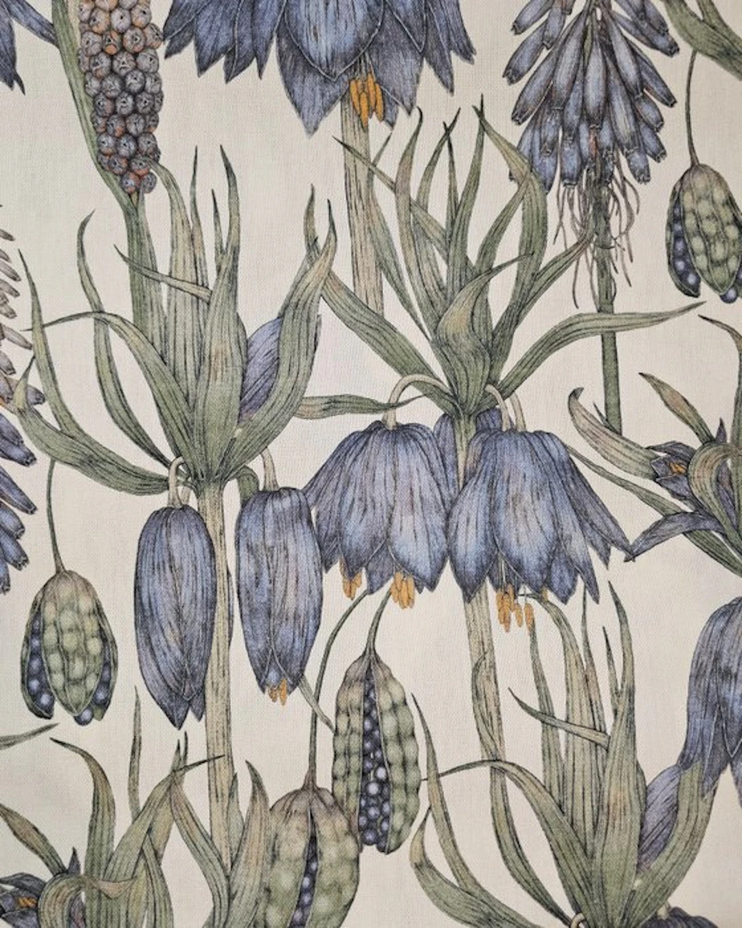 Exclusive Art Nouveau Floral Fabric - Artmaison Art...
