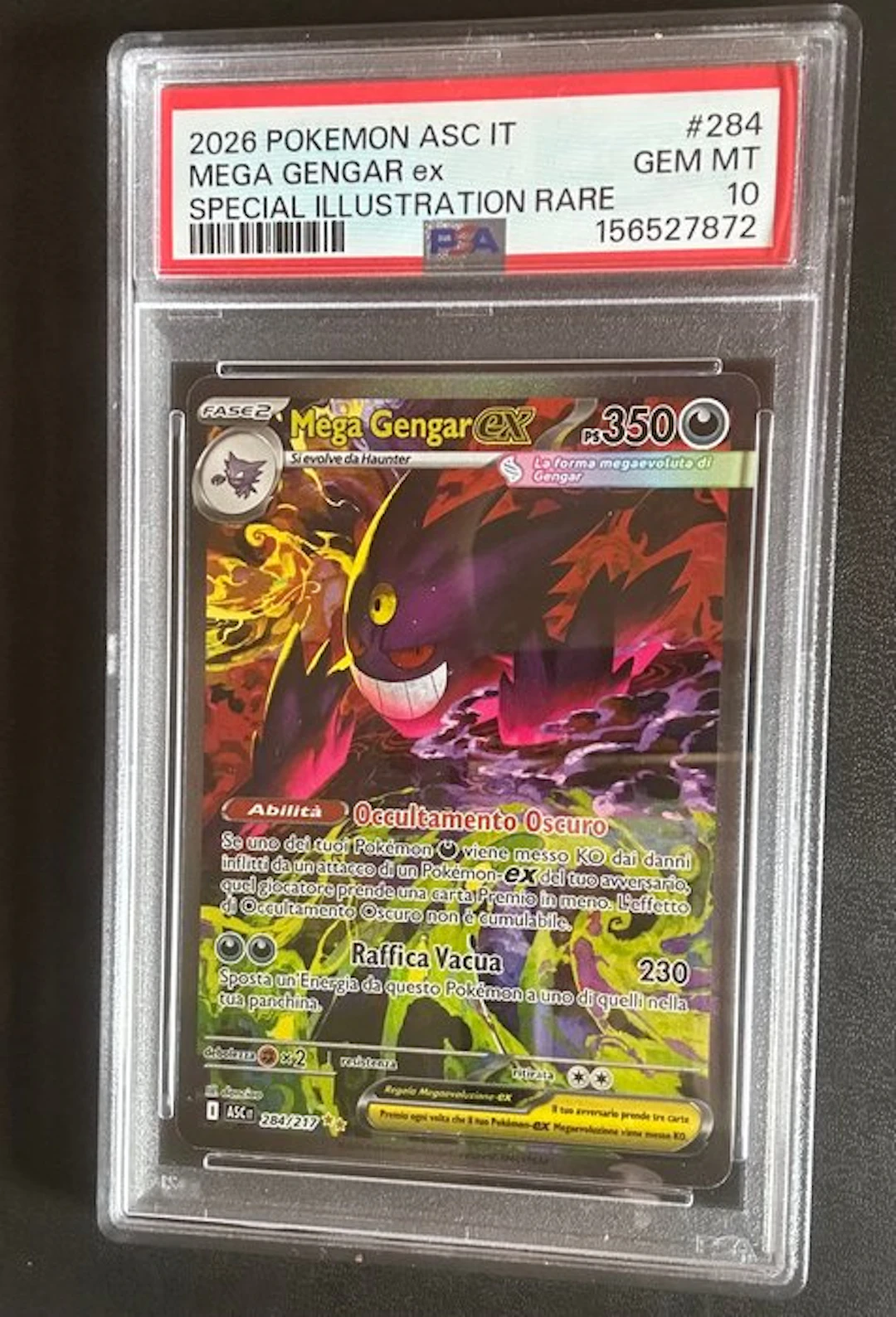 Pokémon - 1 Graded card - Mega Gengar 284/271 Full art