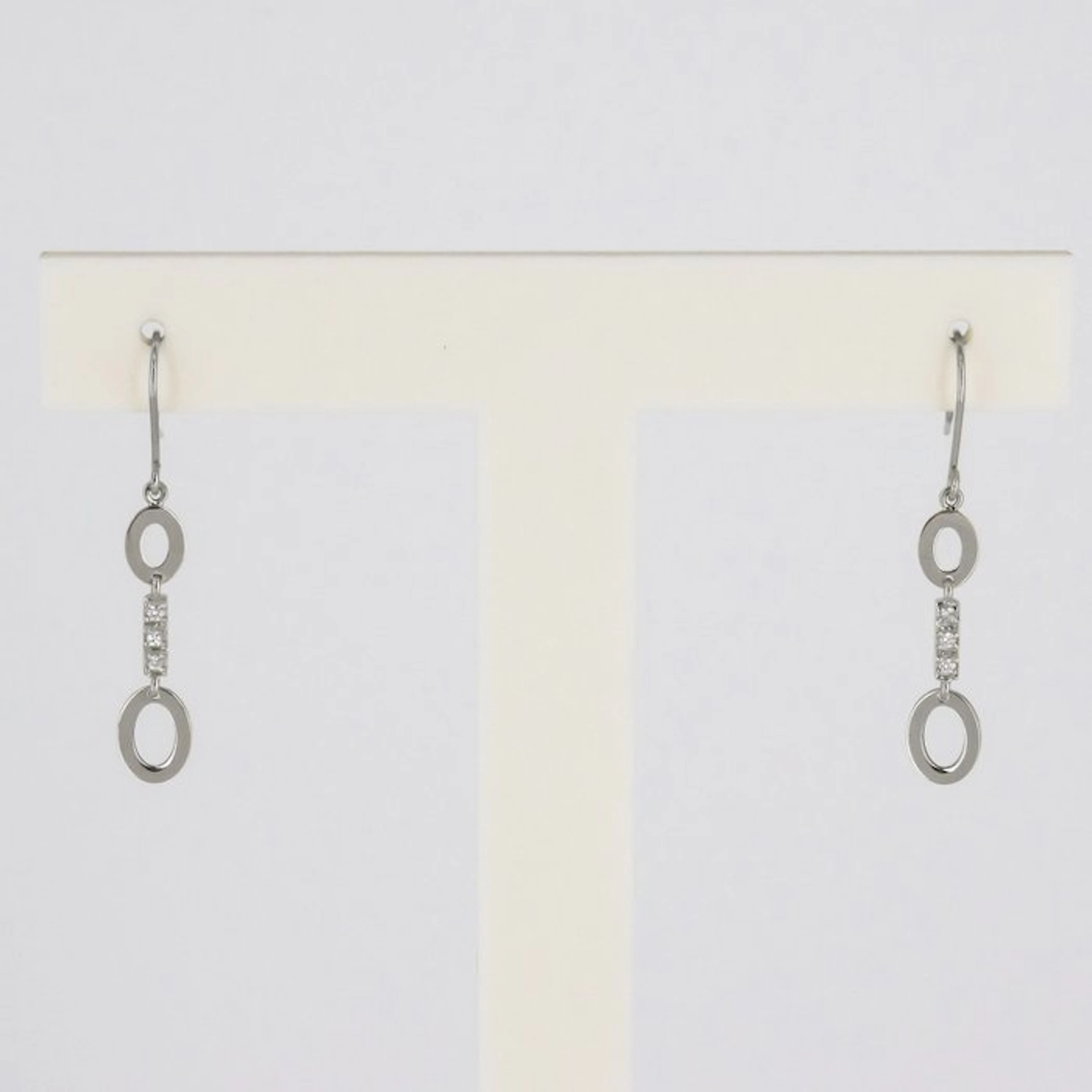 Earrings - 18 kt. White gold Diamond (Natural)
