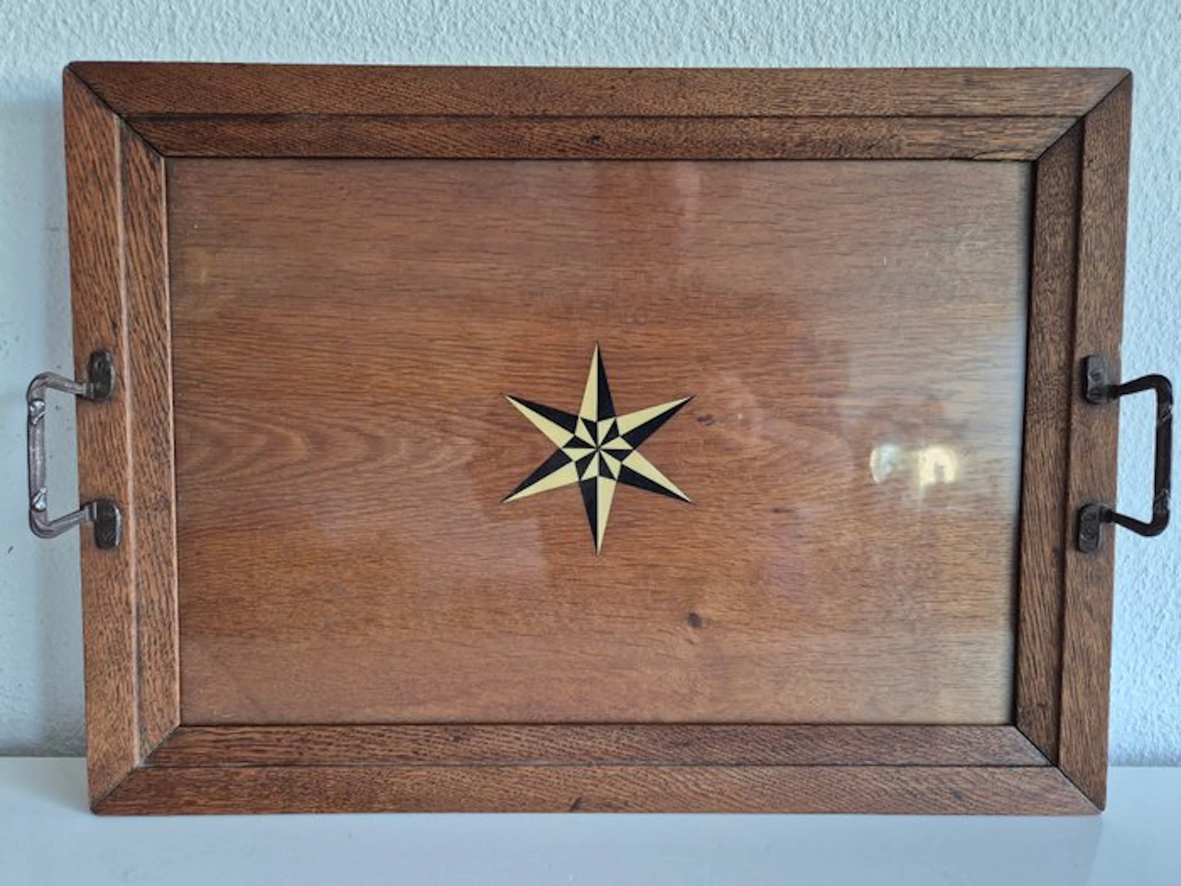 Tray - Oak - Art Deco style