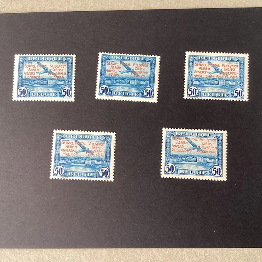 Belgium 1931 - Airmail stamp exhibition in Antwerp