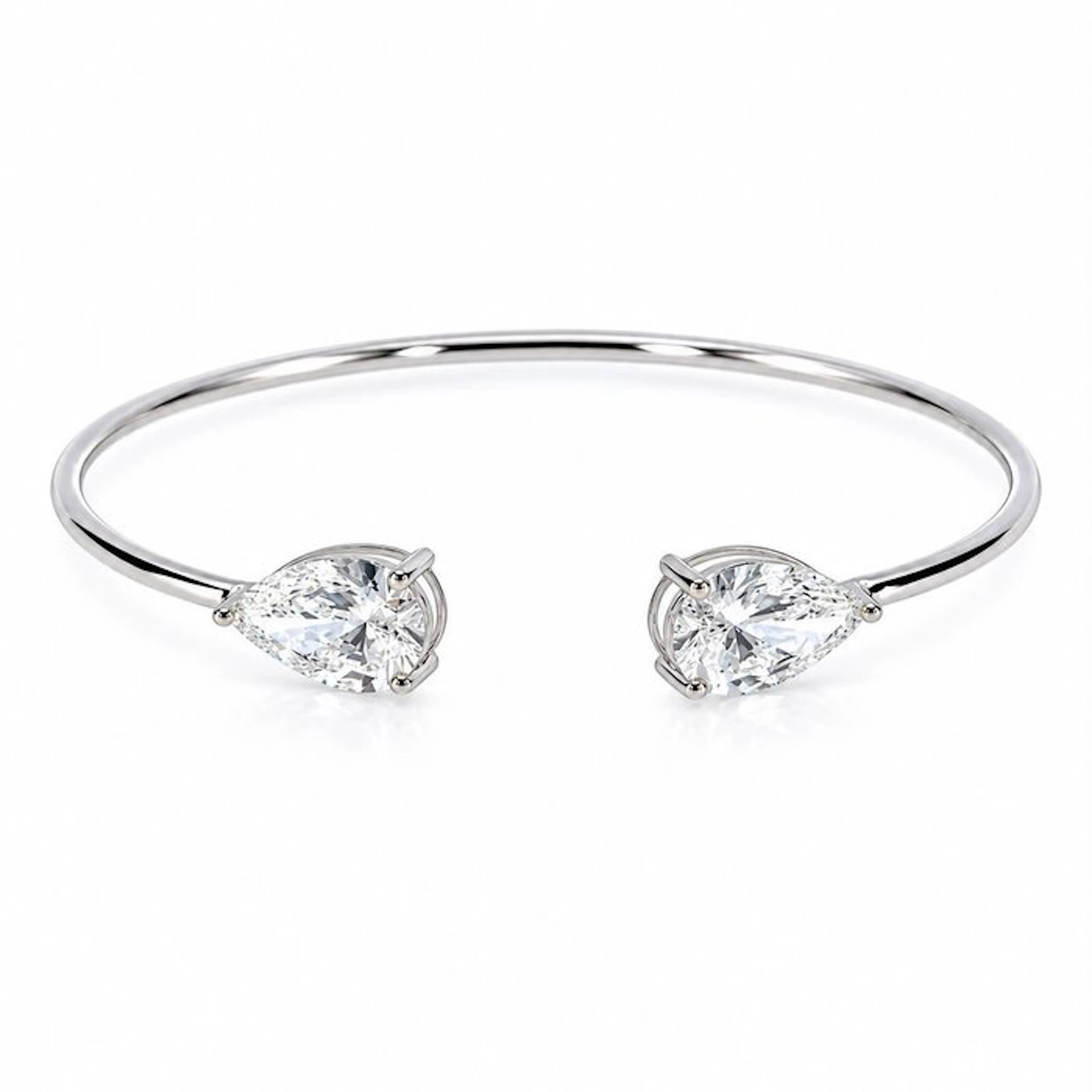 Bracelet - 14 kt. White gold - 5.11ct. tw. Diamond (Lab-grown)