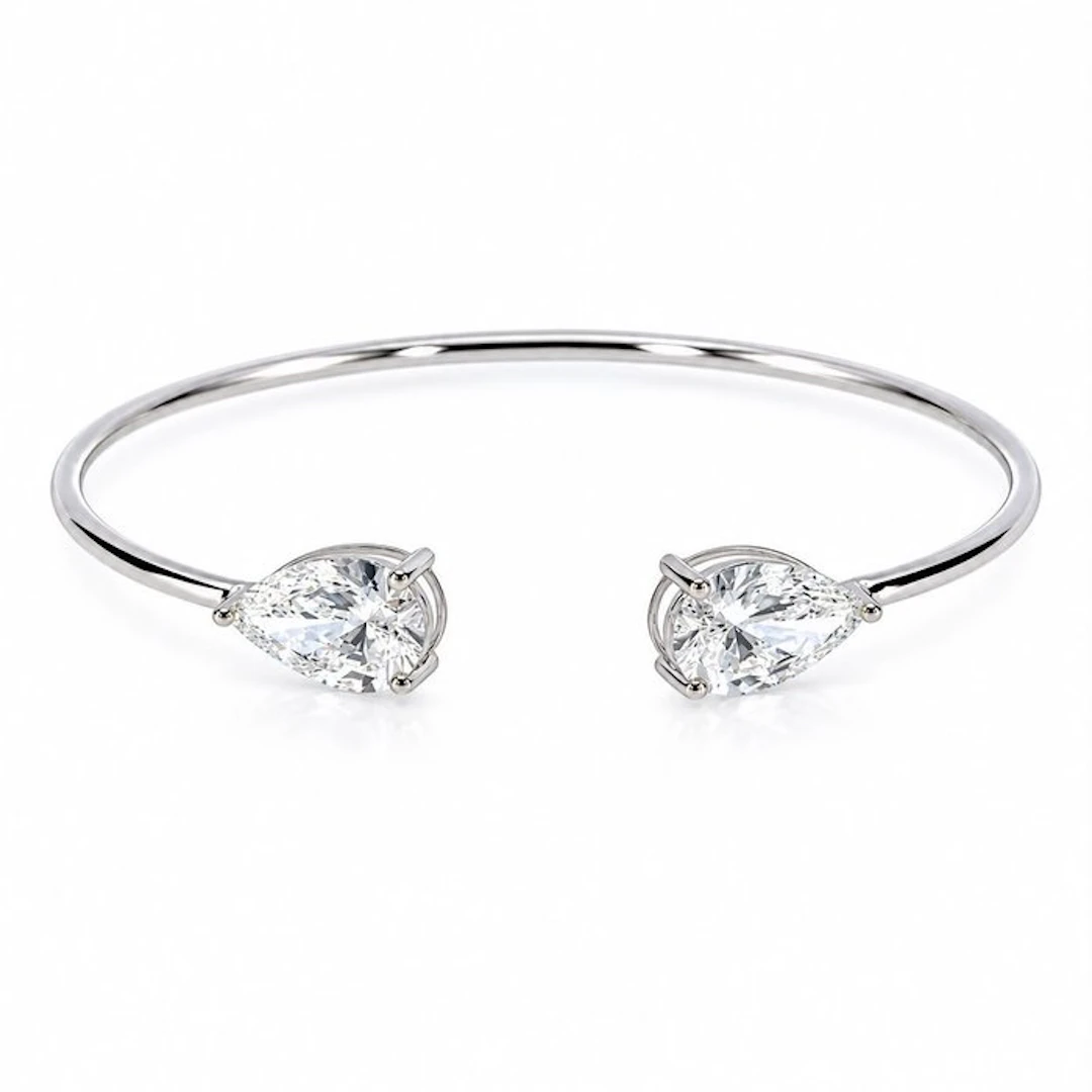 Bracelet - 14 kt. White gold - 5.11ct. tw. Diamond (Lab-grown)