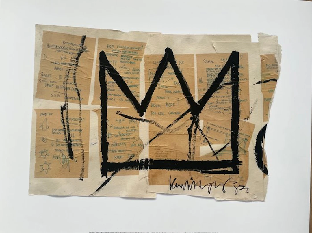 Jean-Michel Basquiat - (1960-1988) Untitled (Crown)