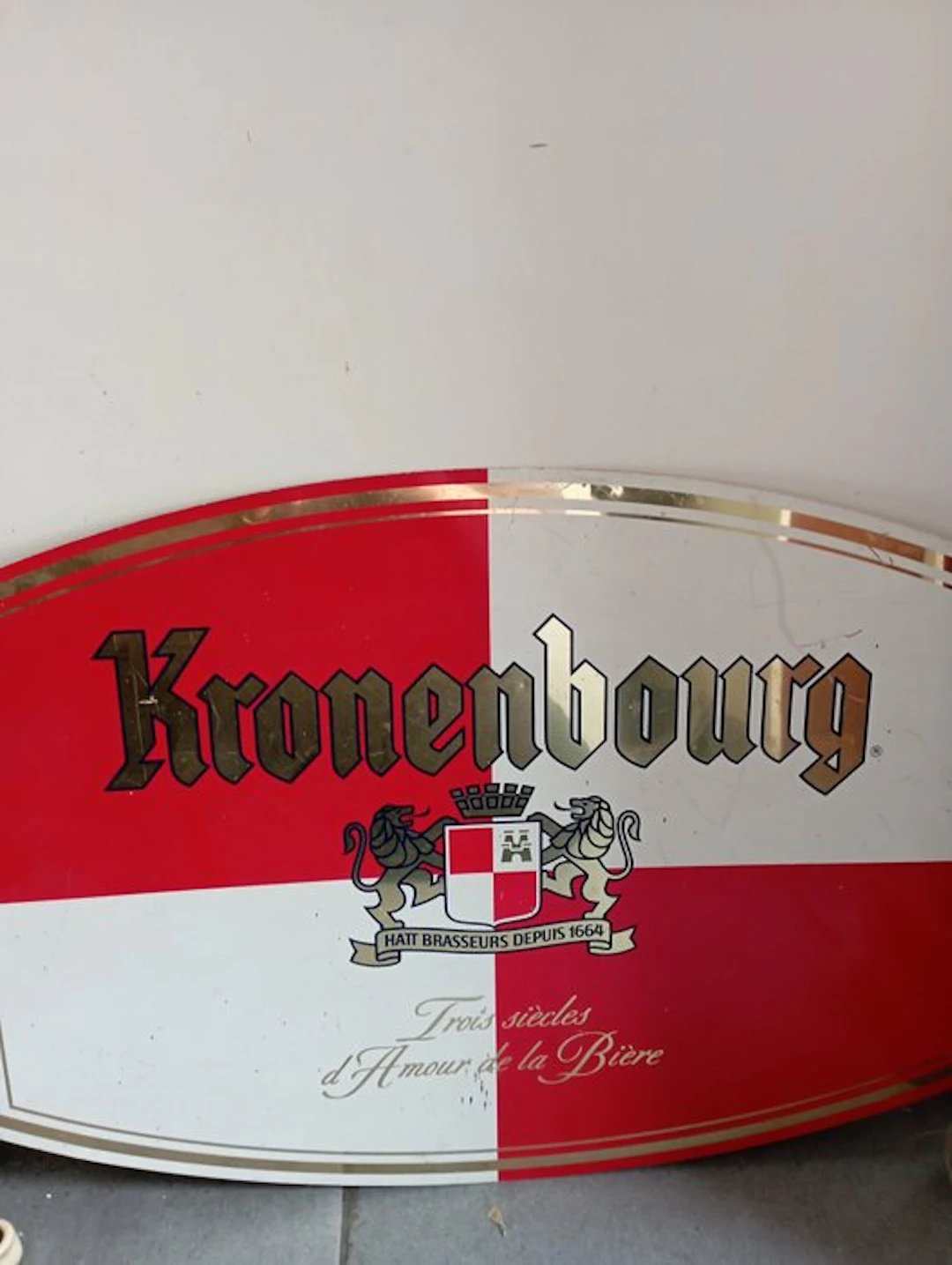 Kronenbourg beer advertising sign - Bière Kronenbourg - Advertising