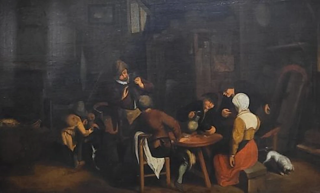 Dutch school (XIX) - Escena de género