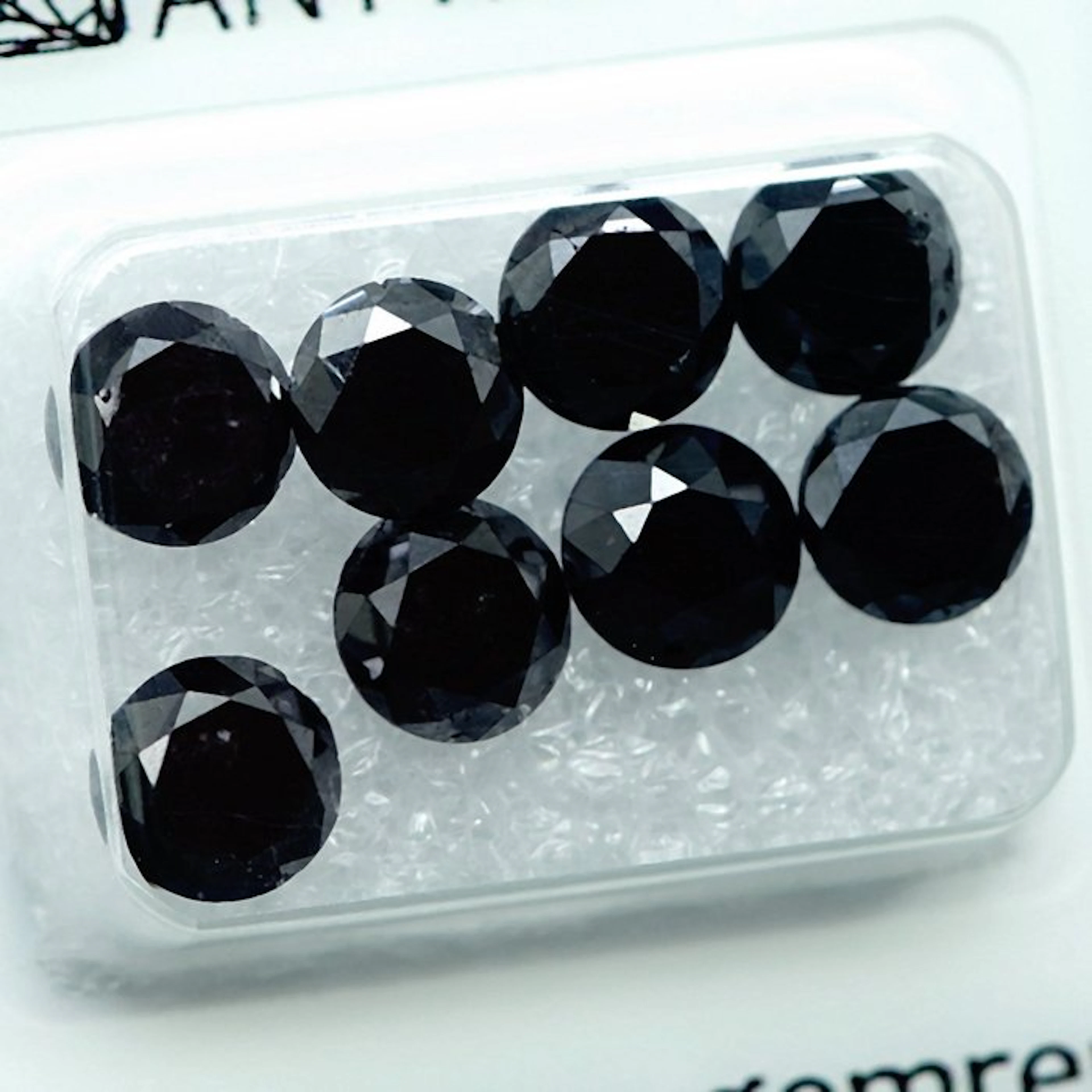 8 pcs Diamond (Colour-treated) - 6.54 ct - Round - Fancy...