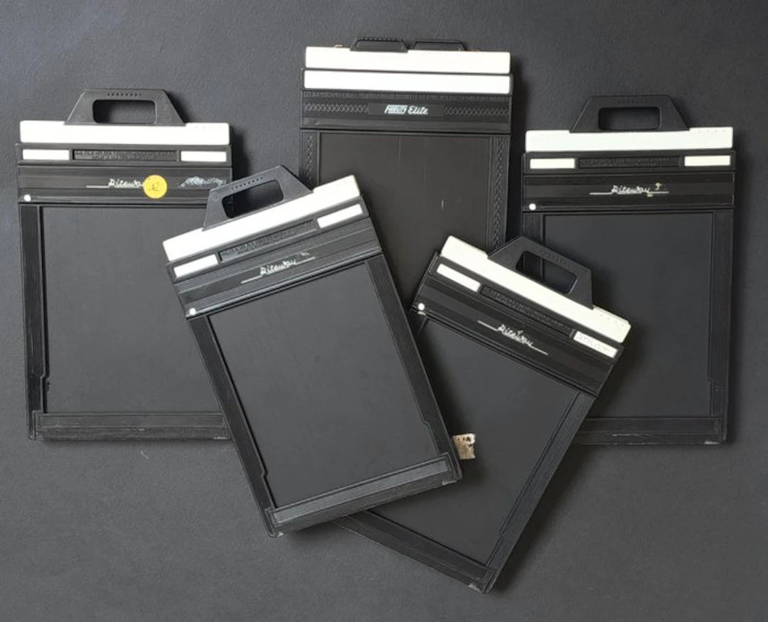 Polaroid Model 545 + 5x Riteway 4x5" Camera accessories