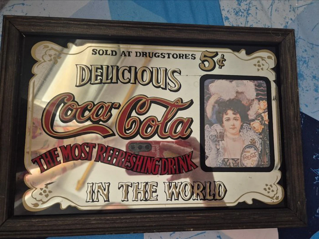 cocacola - Coca-Cola - Coca-Cola mirror sign - Unknown