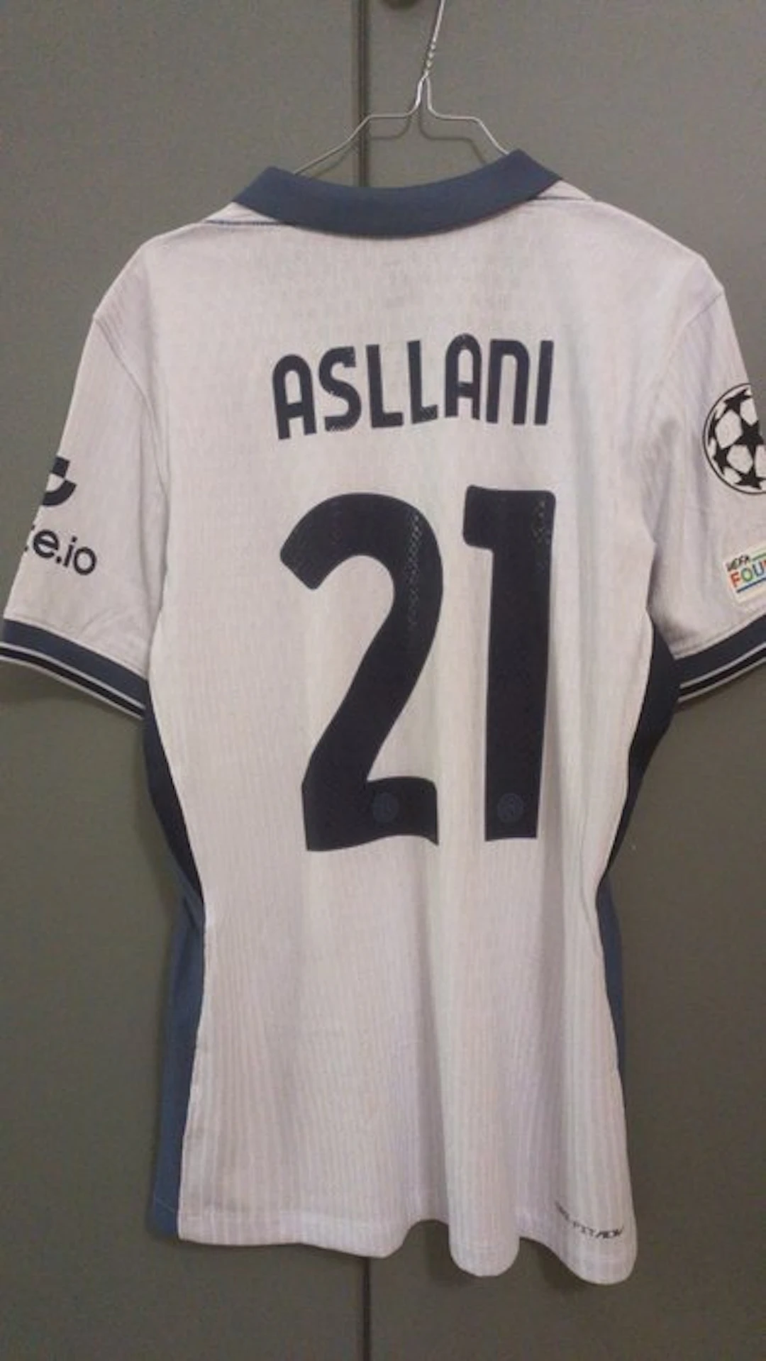 Inter Milan - UEFA Champions League - Kristjan Asllani - 2024 - Football jersey