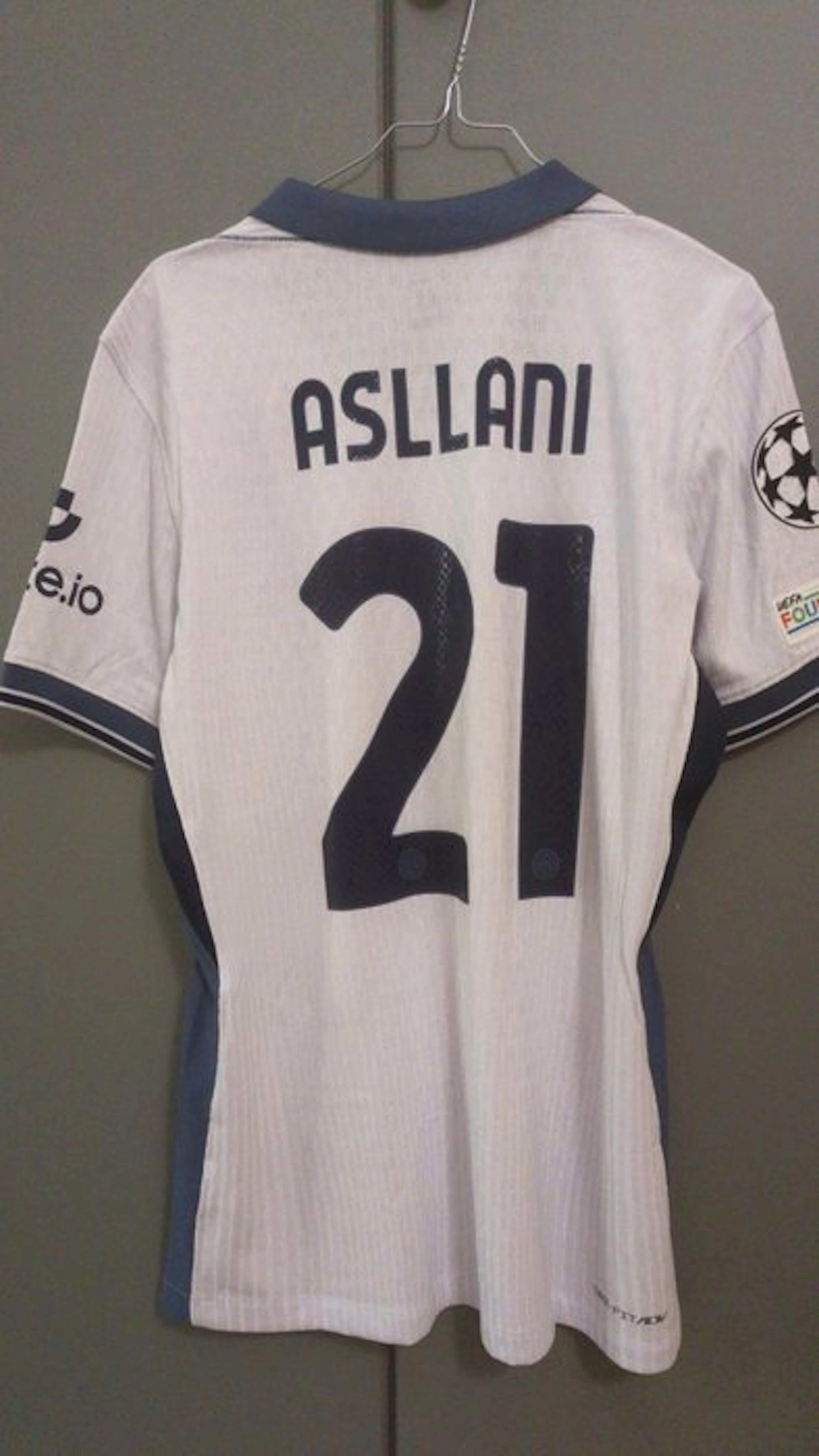 Inter Milan - UEFA Champions League - Kristjan Asllani - 2024 - Football jersey