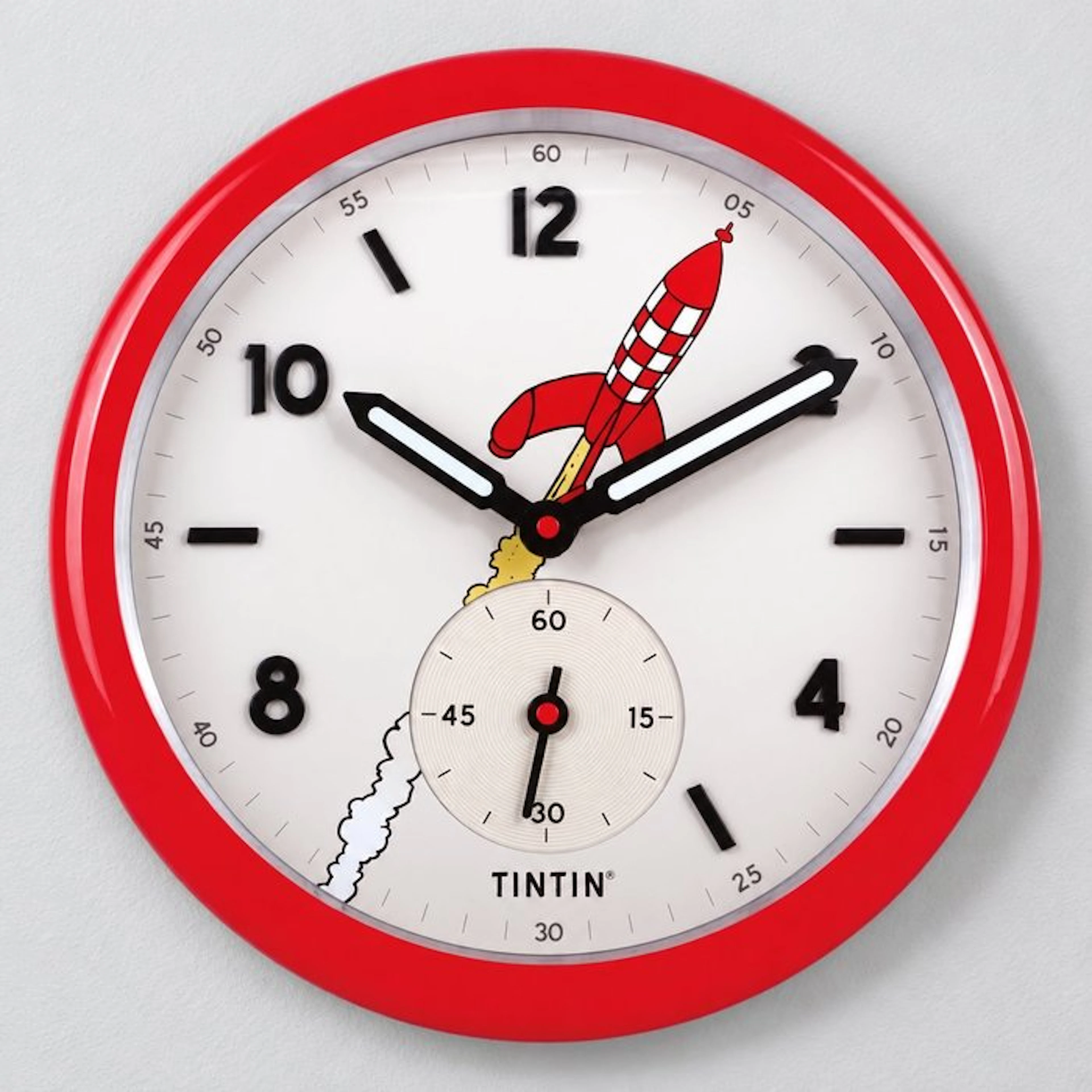 Tintin - 1 Watch - Horloge murale Tintin – Couleur Rouge - 2026