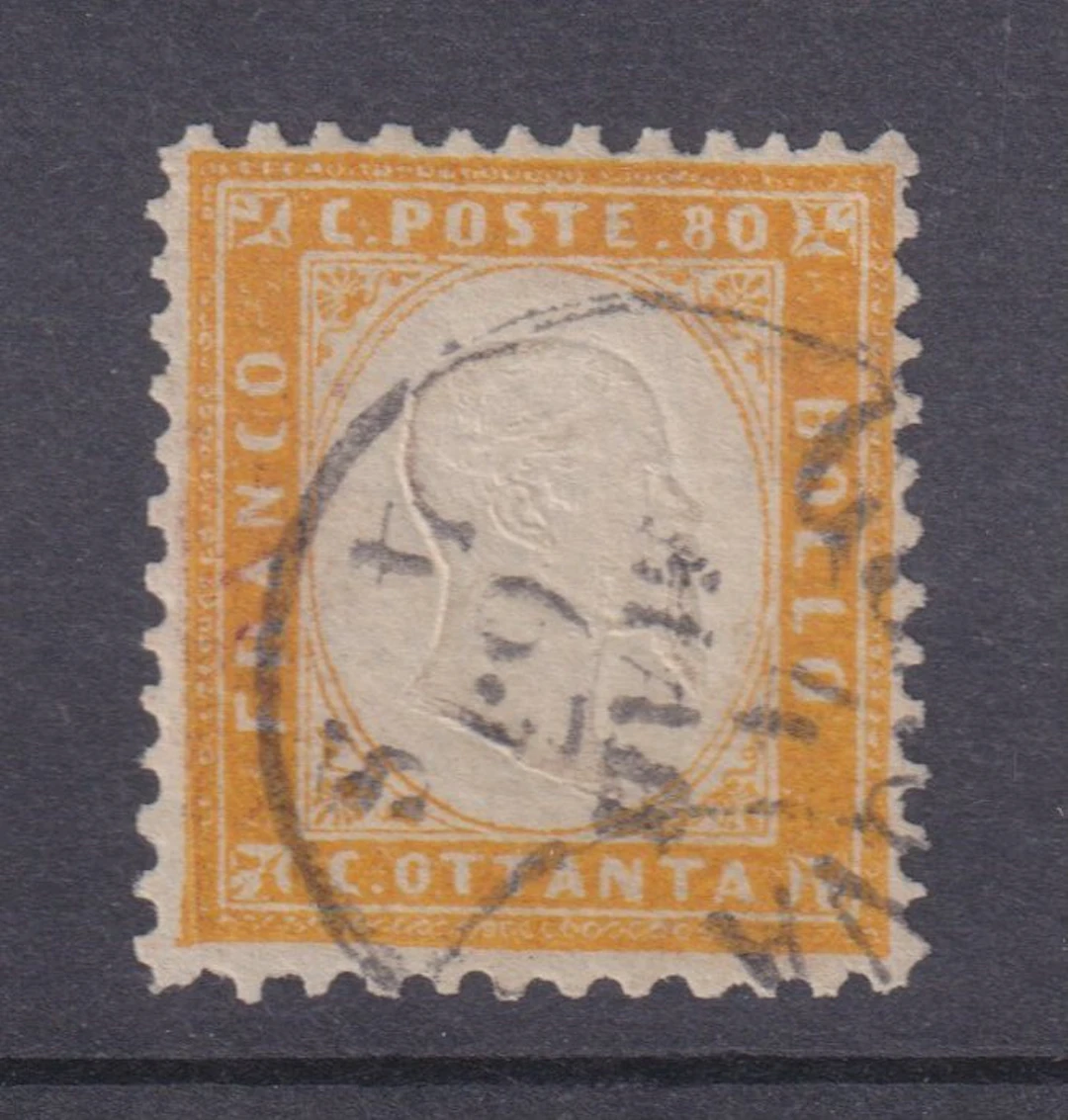 Italy Kingdom 1862 - 80c VEII