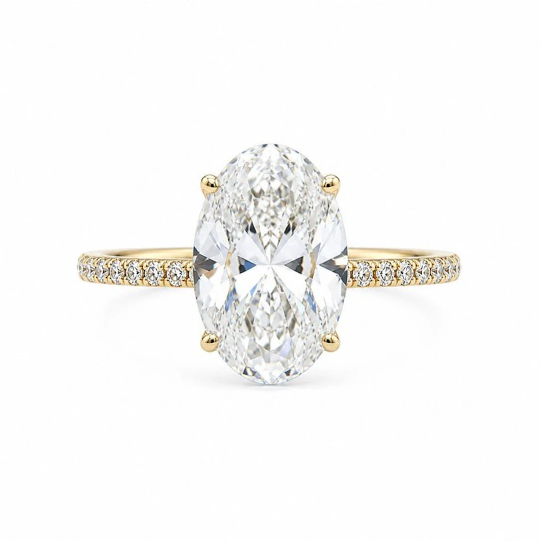 No reserve price - Ring - 14 kt