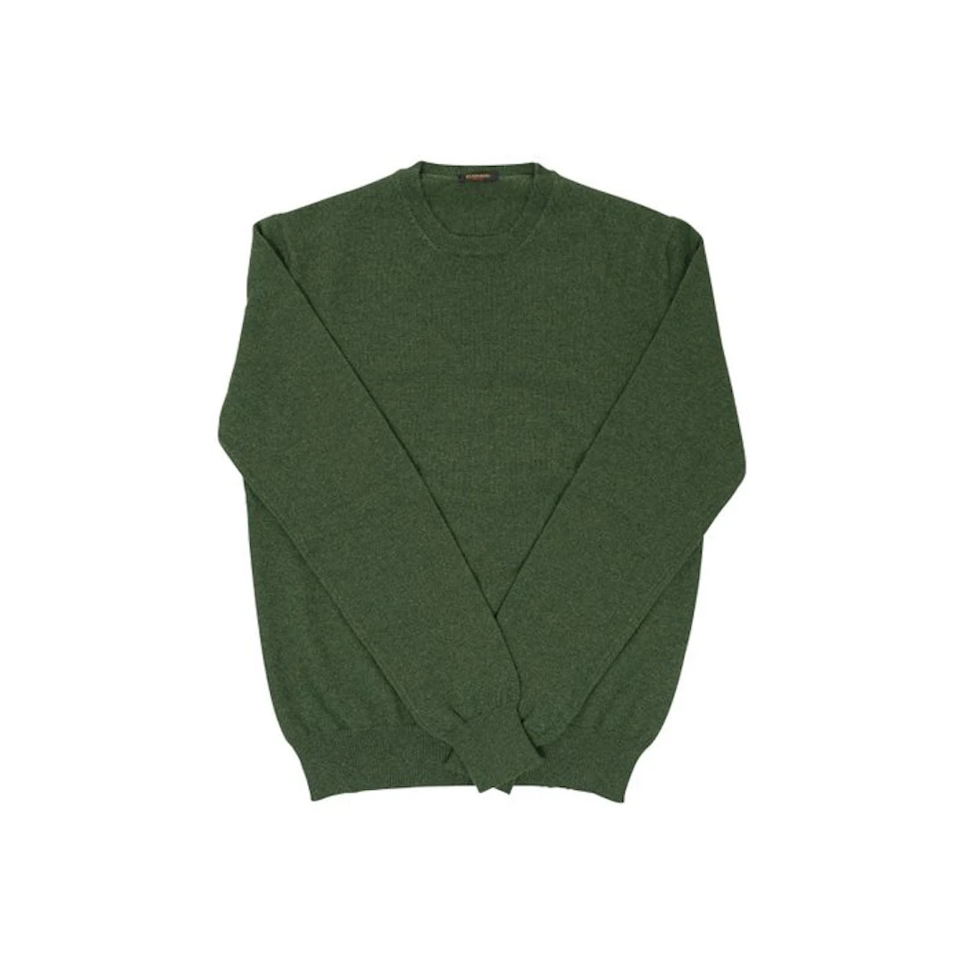 RUBINACCI NAPOLI - 48 IT - Green Sweater Crewneck 100%...