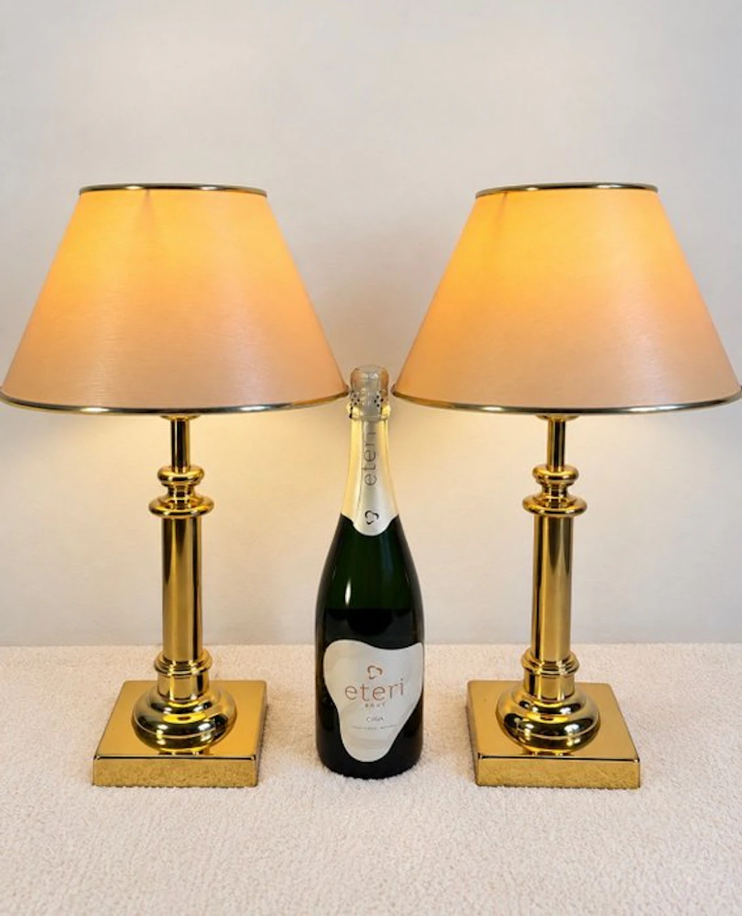Marinisa - Table lamp (2) - Gold Fever - Brass, Steel, Textile