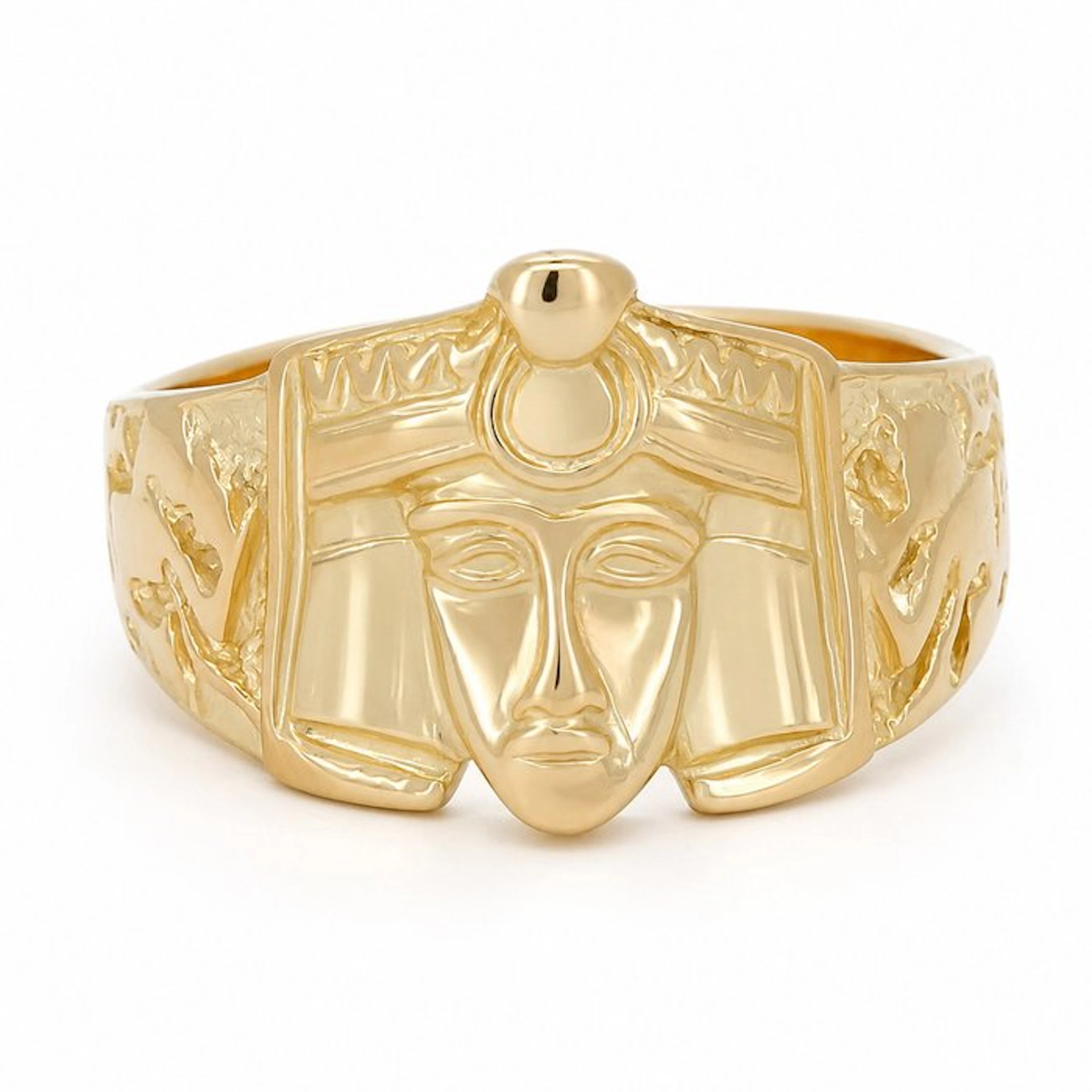 Ring - 18 kt. Yellow gold - Made in Italy - Handmade