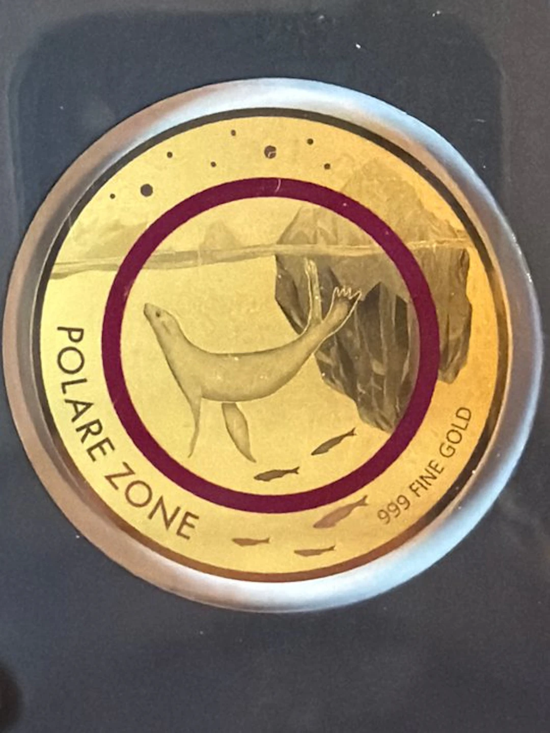 Chad. 5000 Francs Polare Zone 1/200 Oz (.999) (No reserve price)