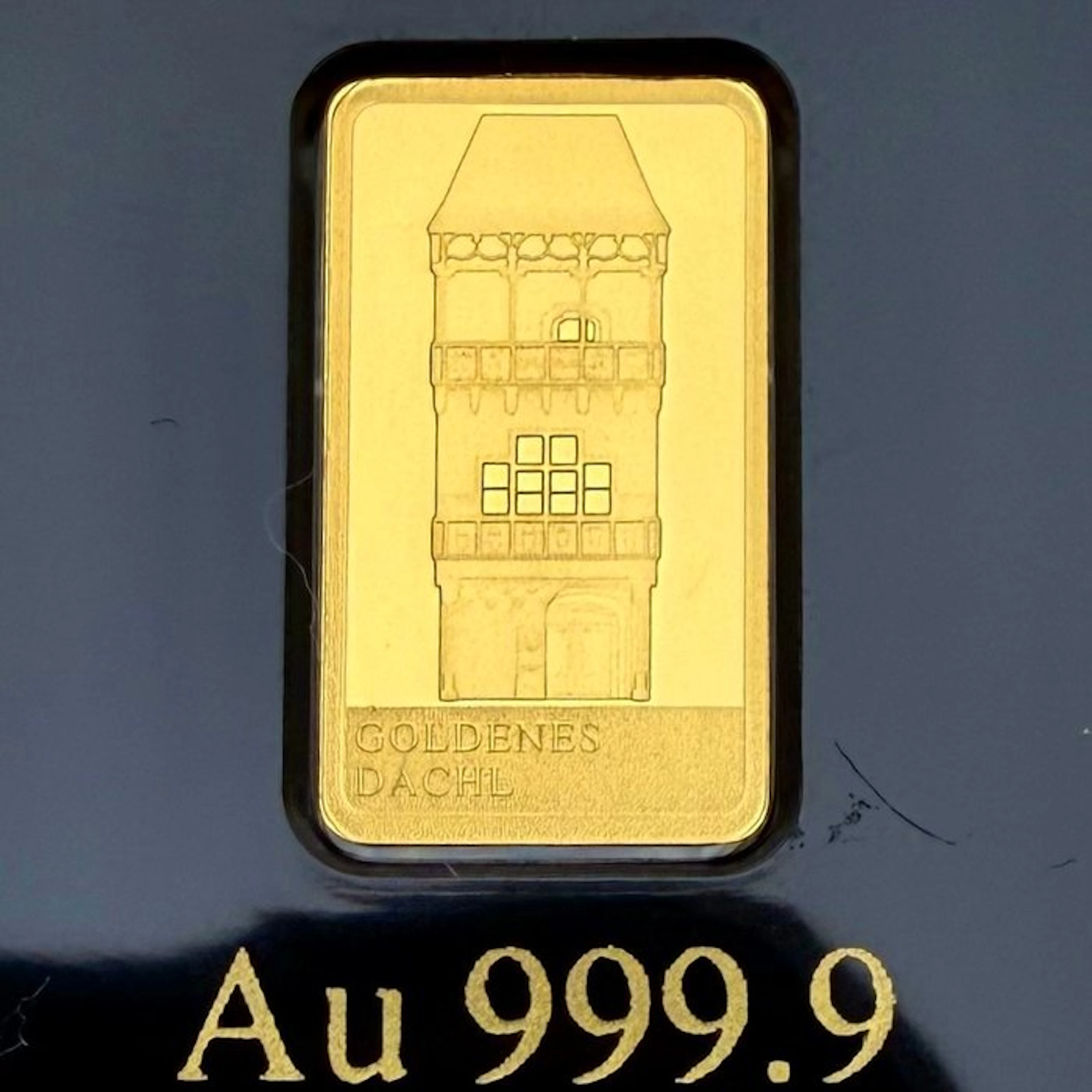 Austria. Gold bar Goldenes Dachl