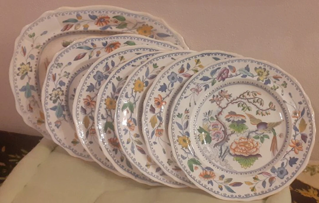 Davenport - Table service (7) - Earthenware - Davenport ' Flyng Bird '