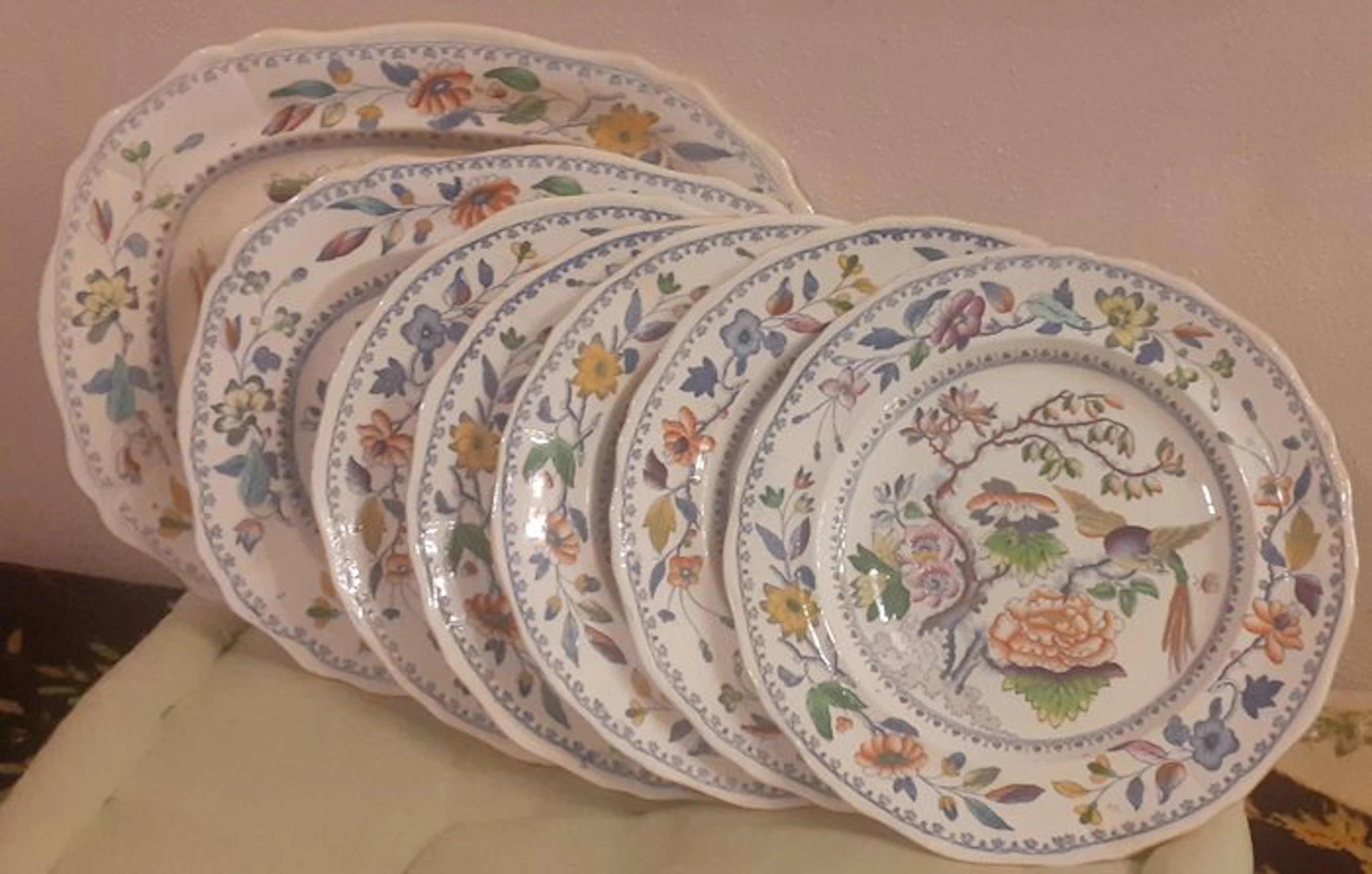 Davenport - Table service (7) - Earthenware - Davenport ' Flyng Bird '
