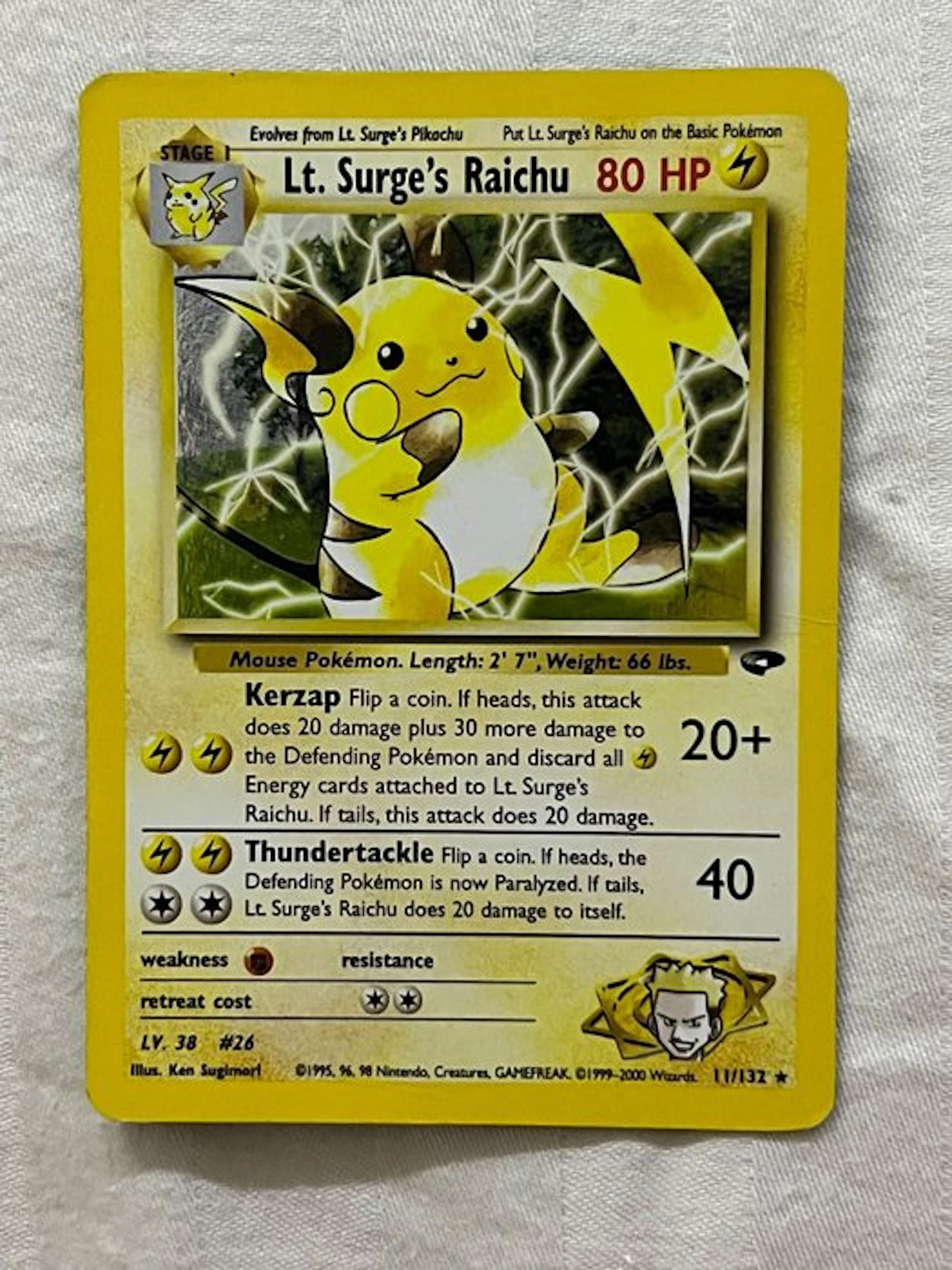 1 Card - Raichu Holo