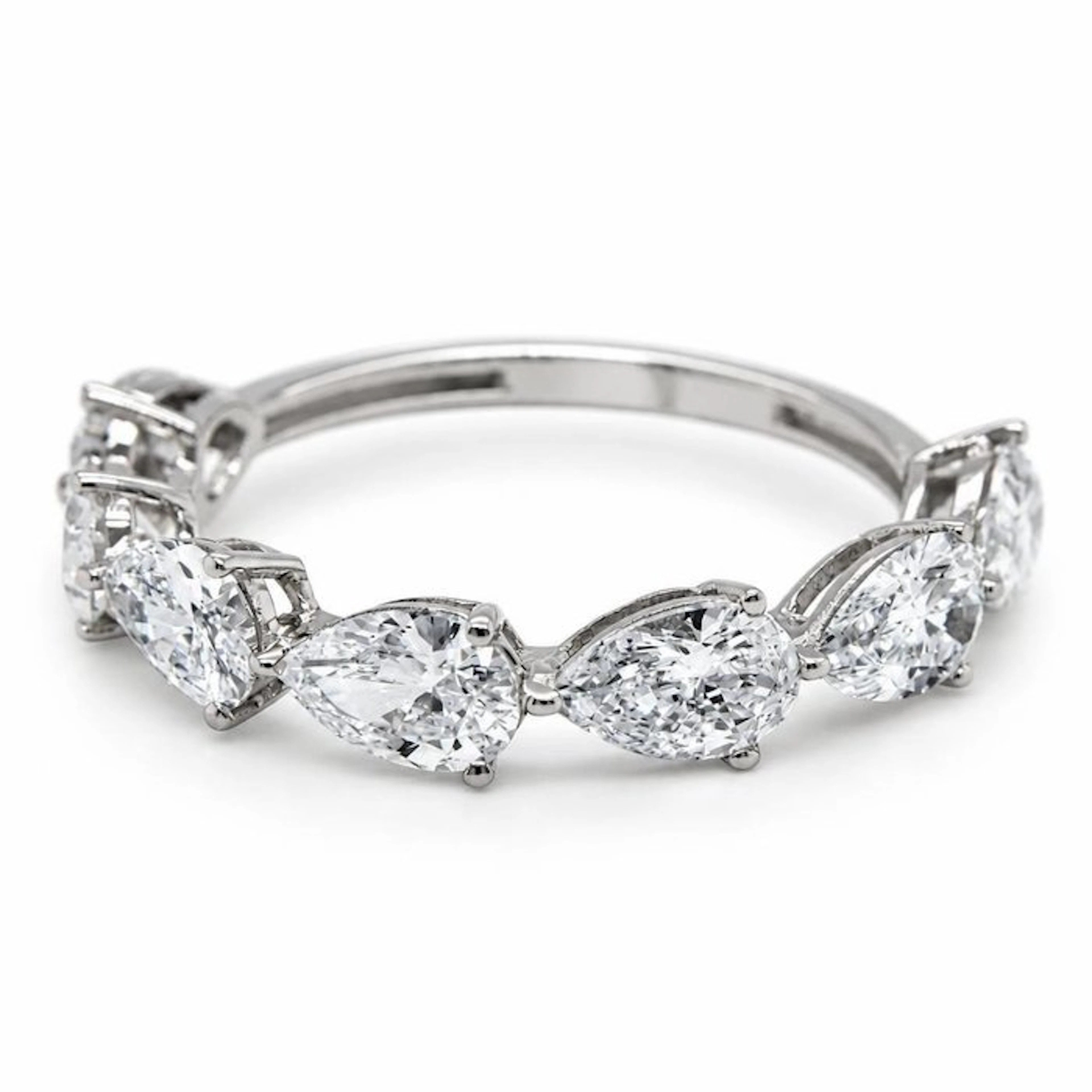 No reserve price - Ring - 14 kt. White gold - 2.22ct. tw. Diamond (Lab-grown)