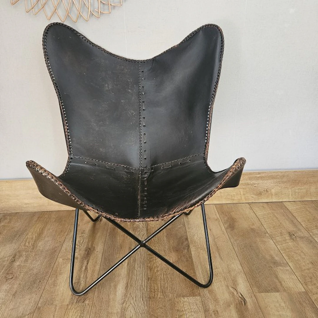 Chair - Butterfly chair (3107) - Leather, Iron