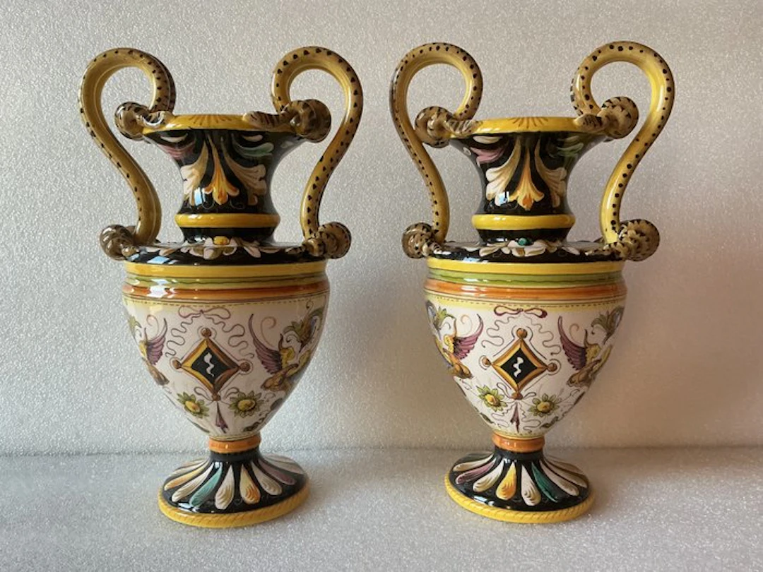 Ciulli Ceramica Artistica - Alfredo Ciulli - Vase (2) - Maiolica pottery