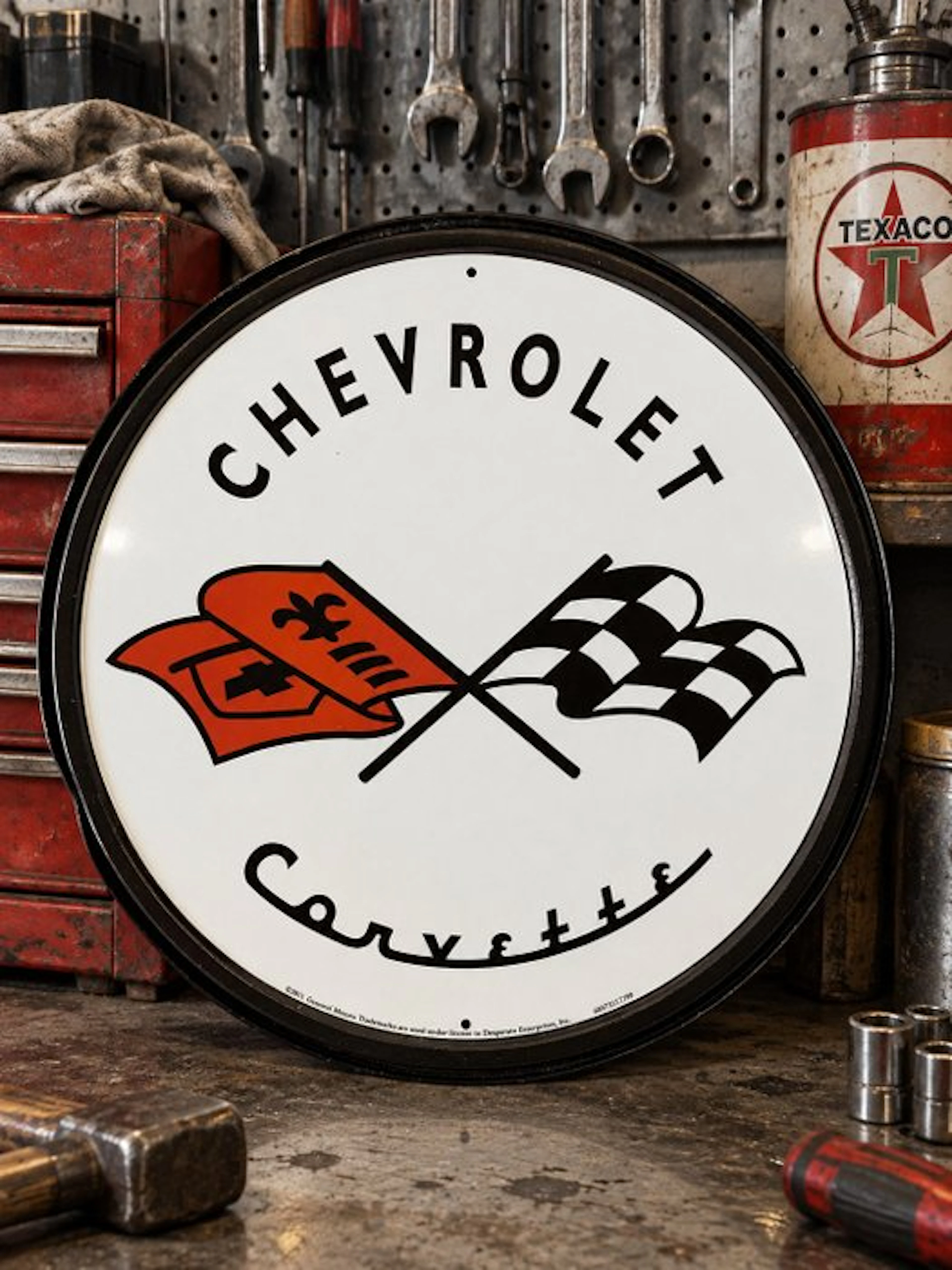 Chevrolet - Chevrolet - corvete - Plaque - Metal