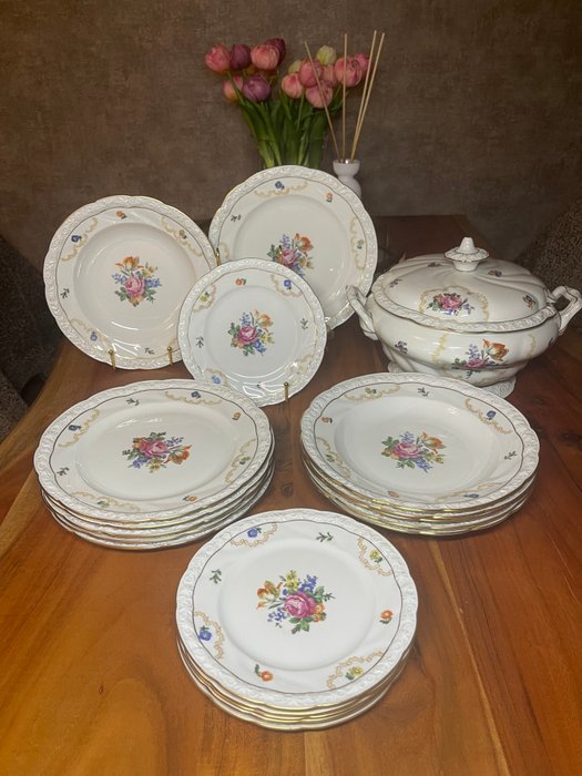 Ilmenau Hennenberg - Speiseservice für 6 Personen - Porzellan