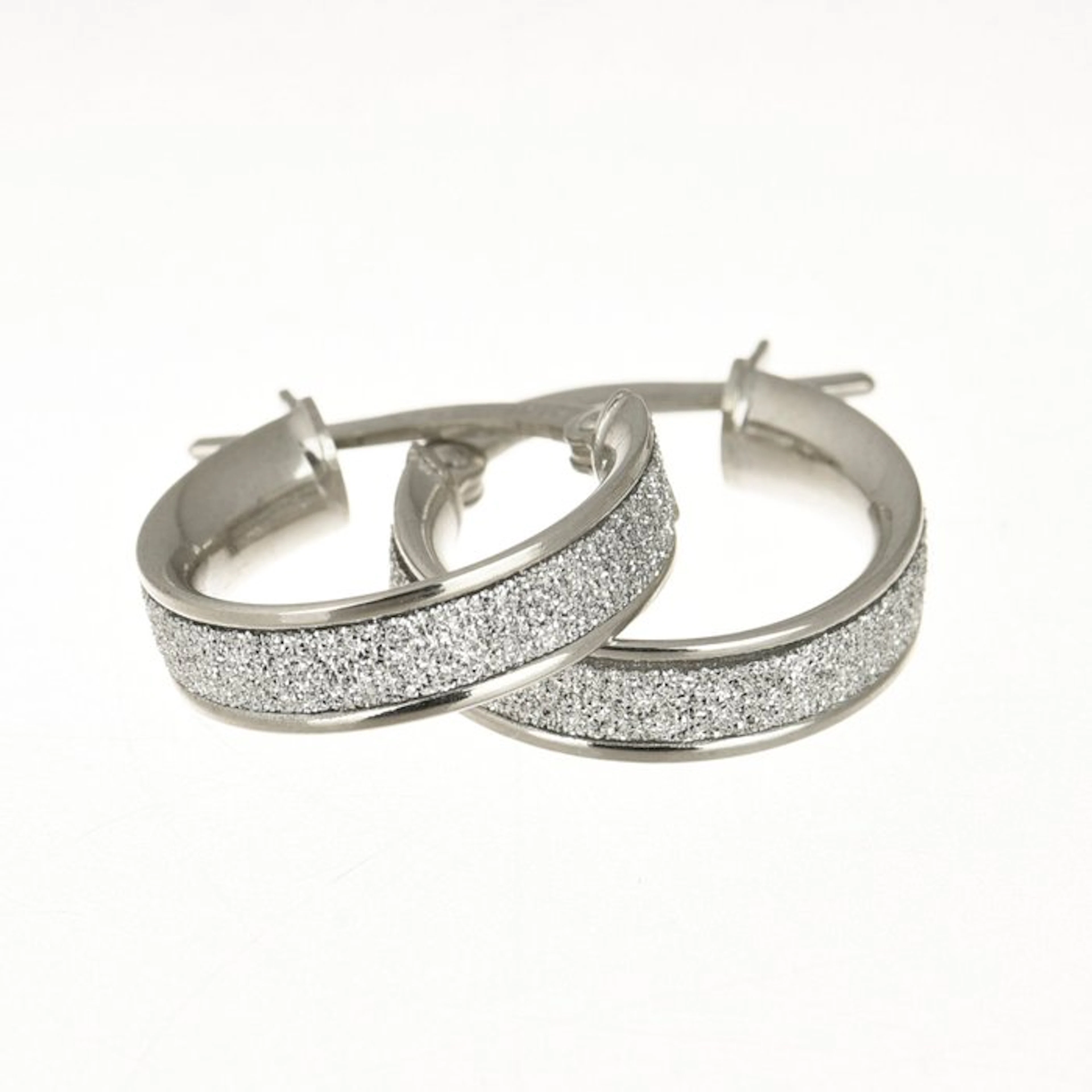 Earrings - 18 kt. White gold