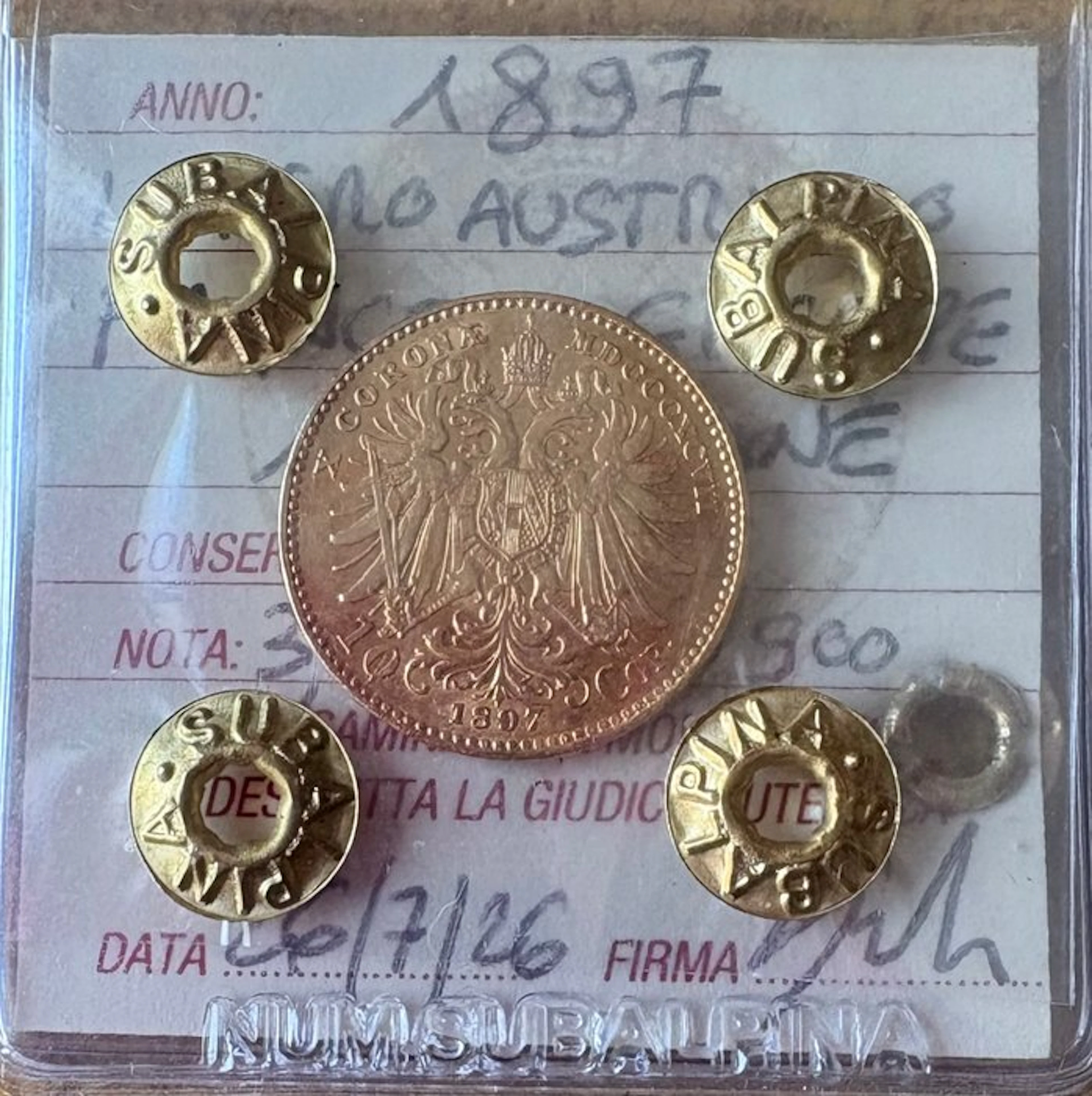 Austria. Franz Joseph I. 10 Corona 1897