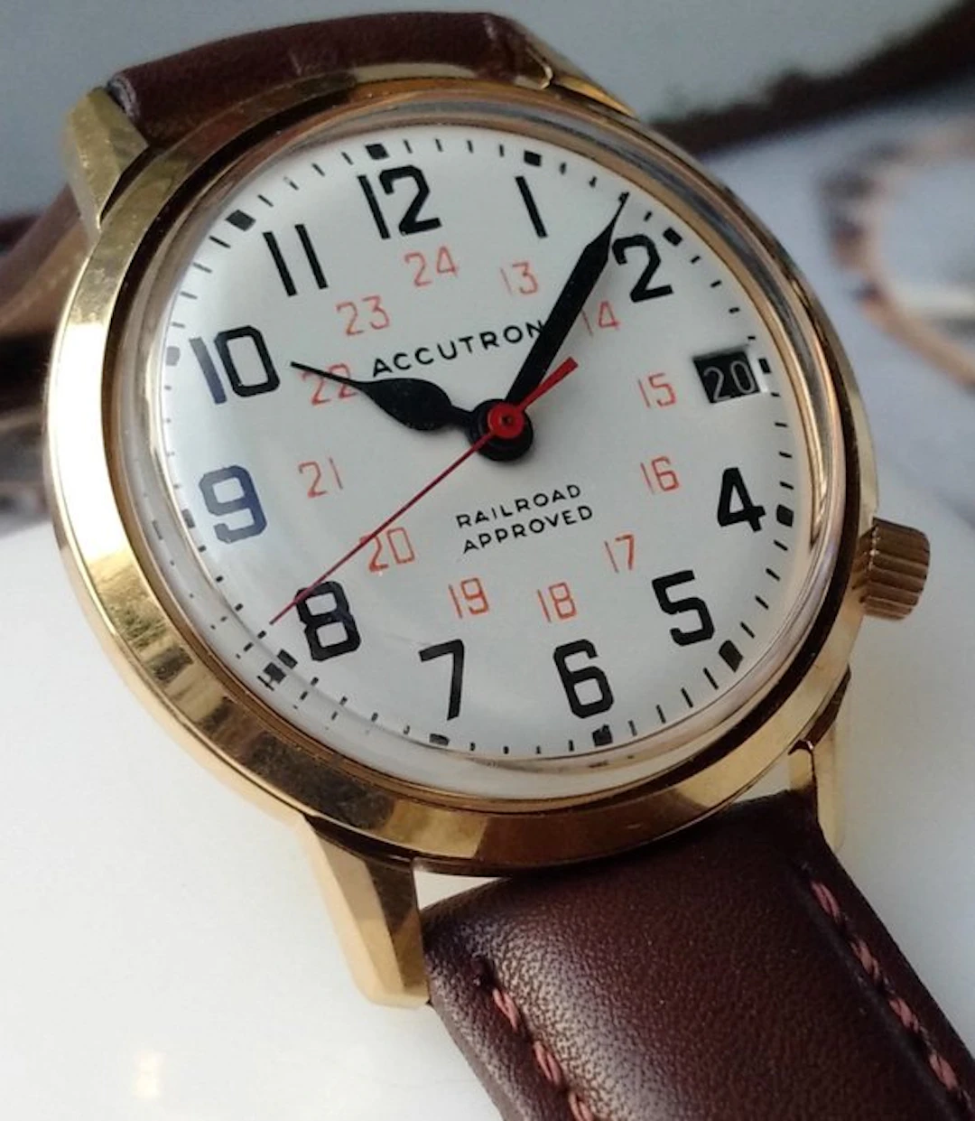 Bulova Accutron railroad.Révisée - No reserve price - N4 - Men - 1974
