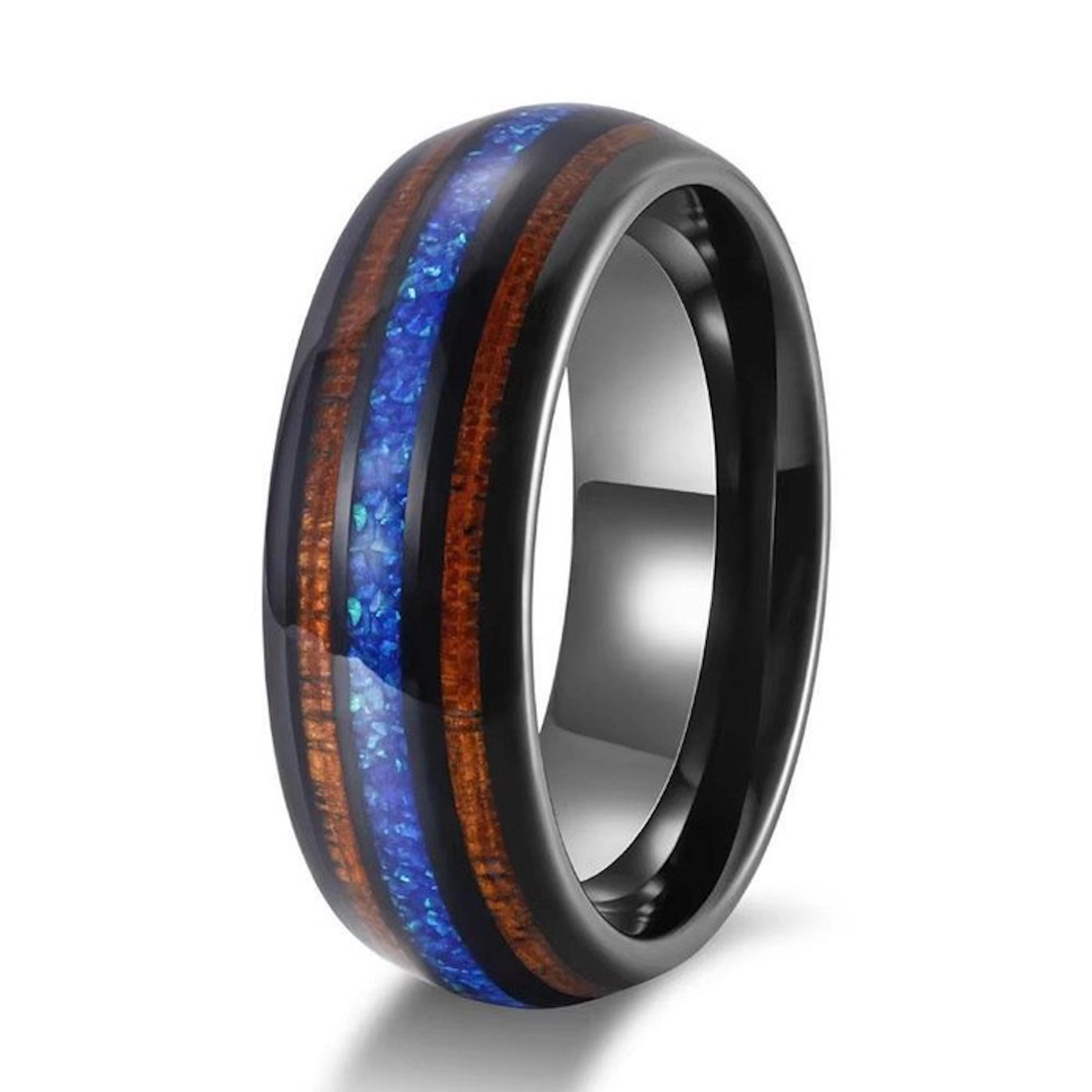 Tungsten Carbide Ring - Precision Laser Crafted Wood and...
