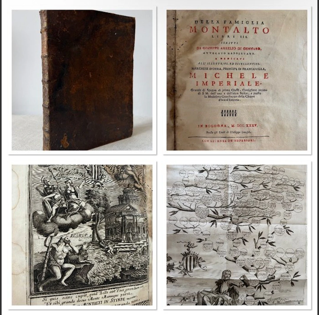 Giuseppe Di Gennaro - Della Famiglia Montalto Libri III - 1735