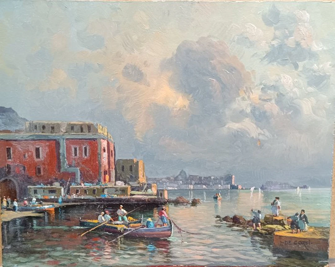 Nicolas De Corsi (1882-1956) - Golfo di Napoli