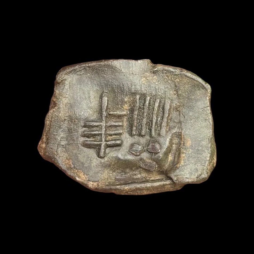 Medieval Lead Very rare pipe lead Antwerp (sealing lead)...